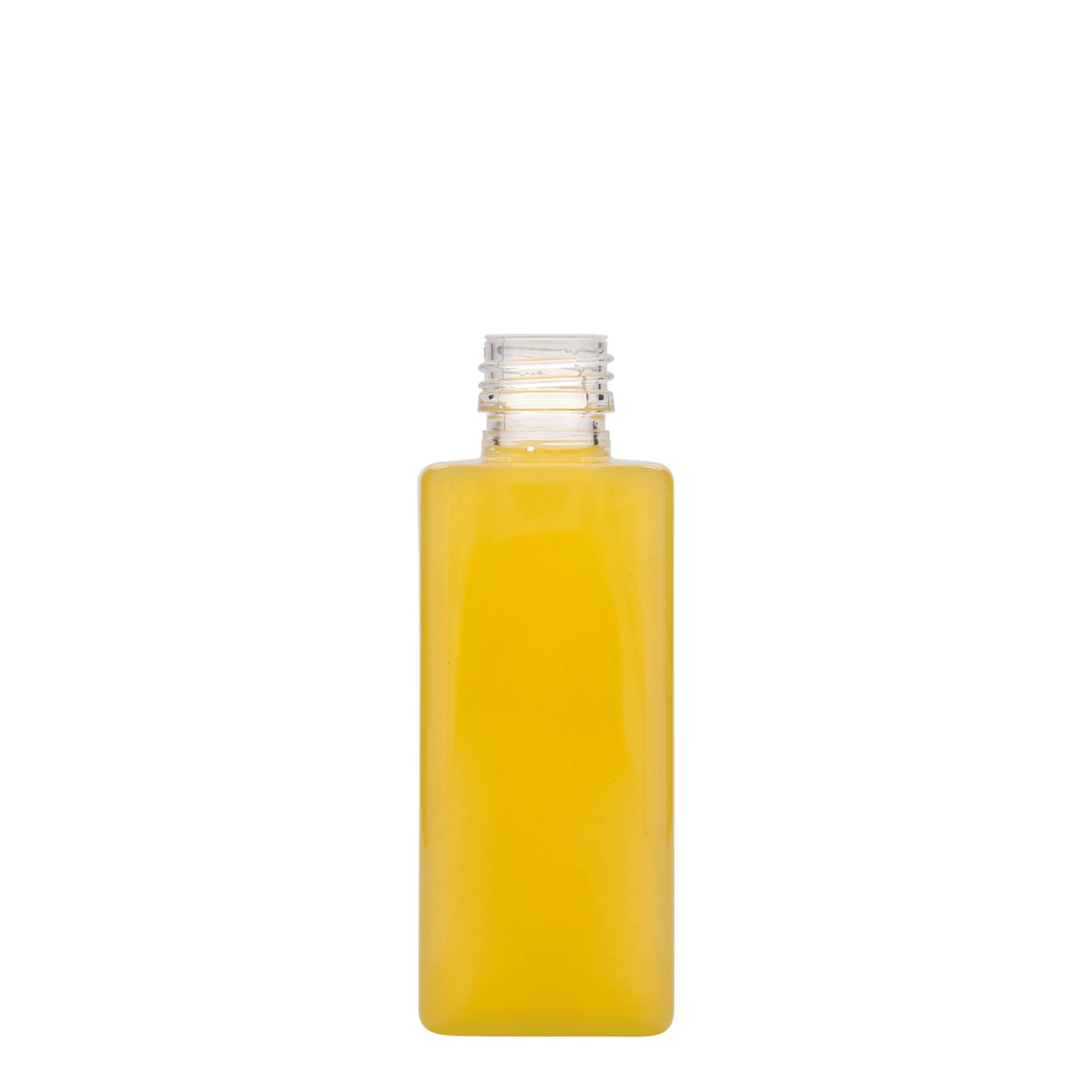 250 ml PET-flaska 'Karl', kvadratna, plastika, odprtina: PP 28