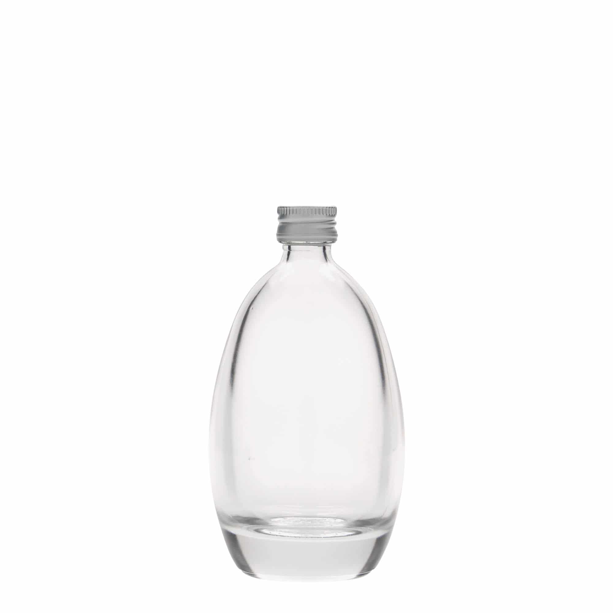 100 ml steklena steklenica »Jajce«, ustje: PP 18