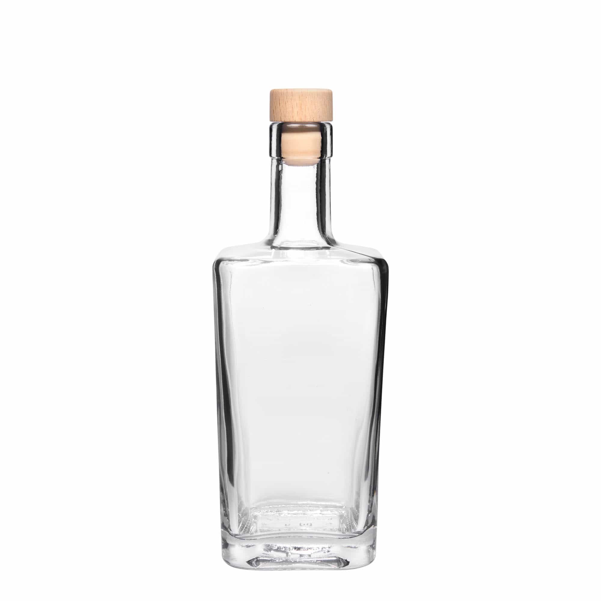 500 ml steklena steklenica »Noel«, kvadratna, ustje: pluta