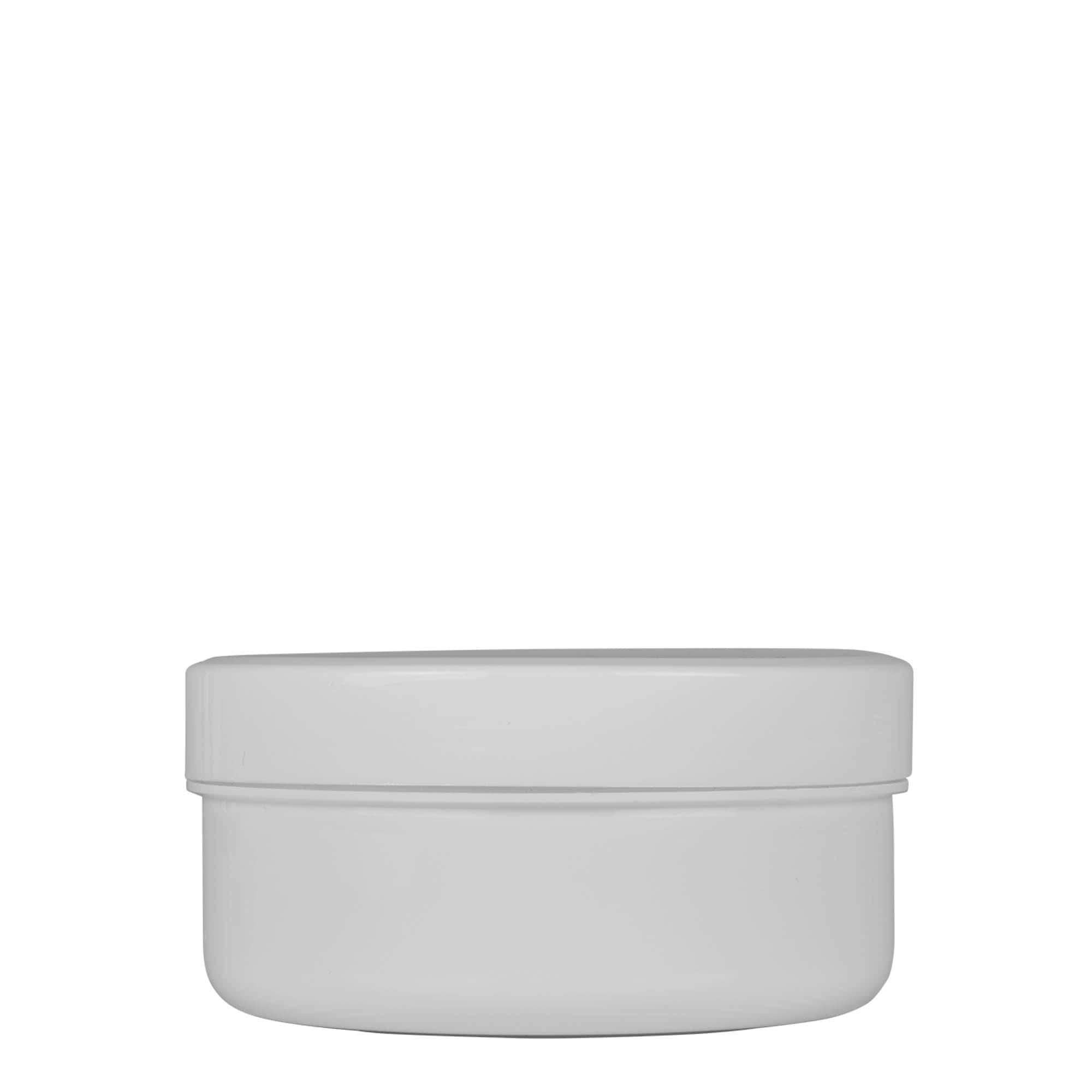 250 ml plastična posoda »White Line«, PP, bela, ustje: navojni zamašek