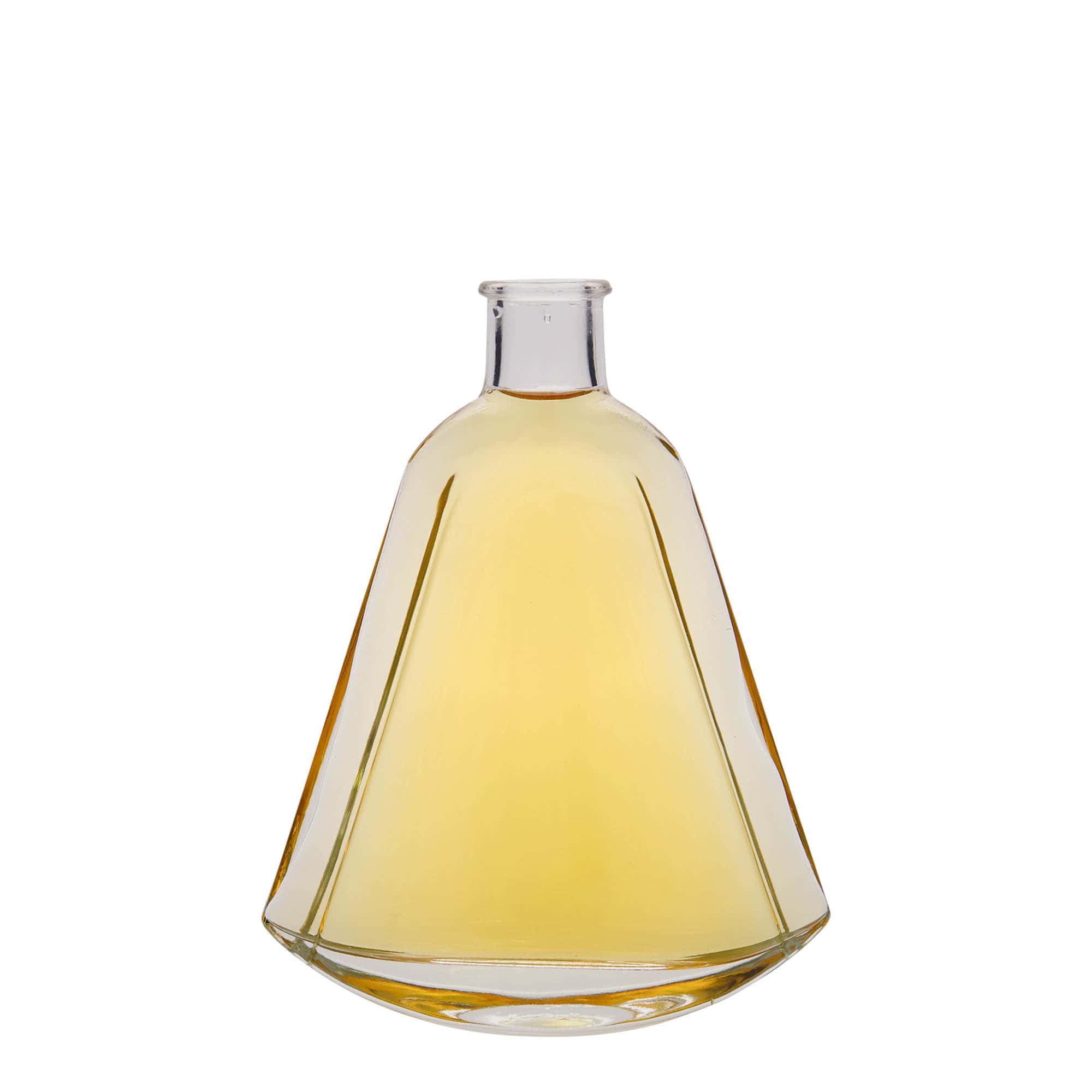 200 ml steklena steklenica »Maurizio«, ovalna, ustje: pluta