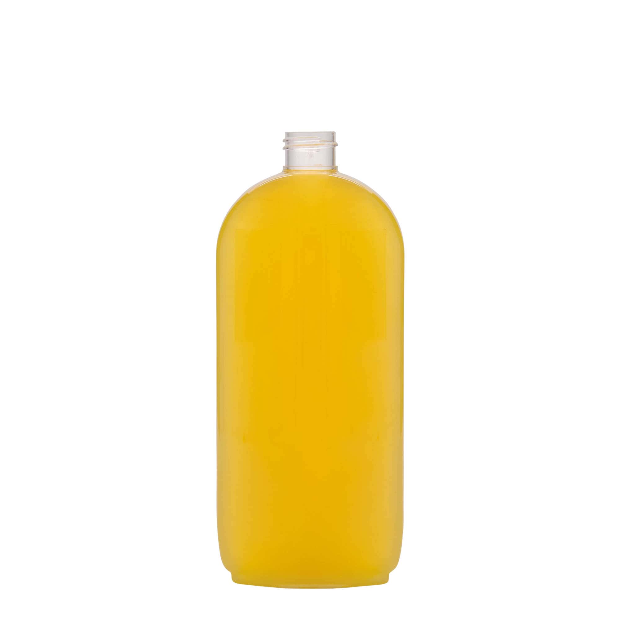 500 ml steklenica iz PET plastike »Iris«, ovalna, plastika, ustje: GPI 24/410
