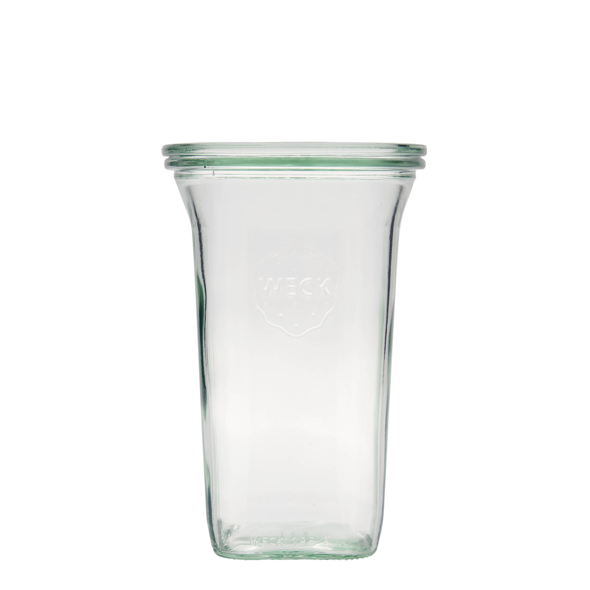 795 ml WECK-Quadroglas, kvadratno, odprtina: okrogla roba 795 ml WECK-Quadroglas, kvadratno, odprtina: okrogla roba