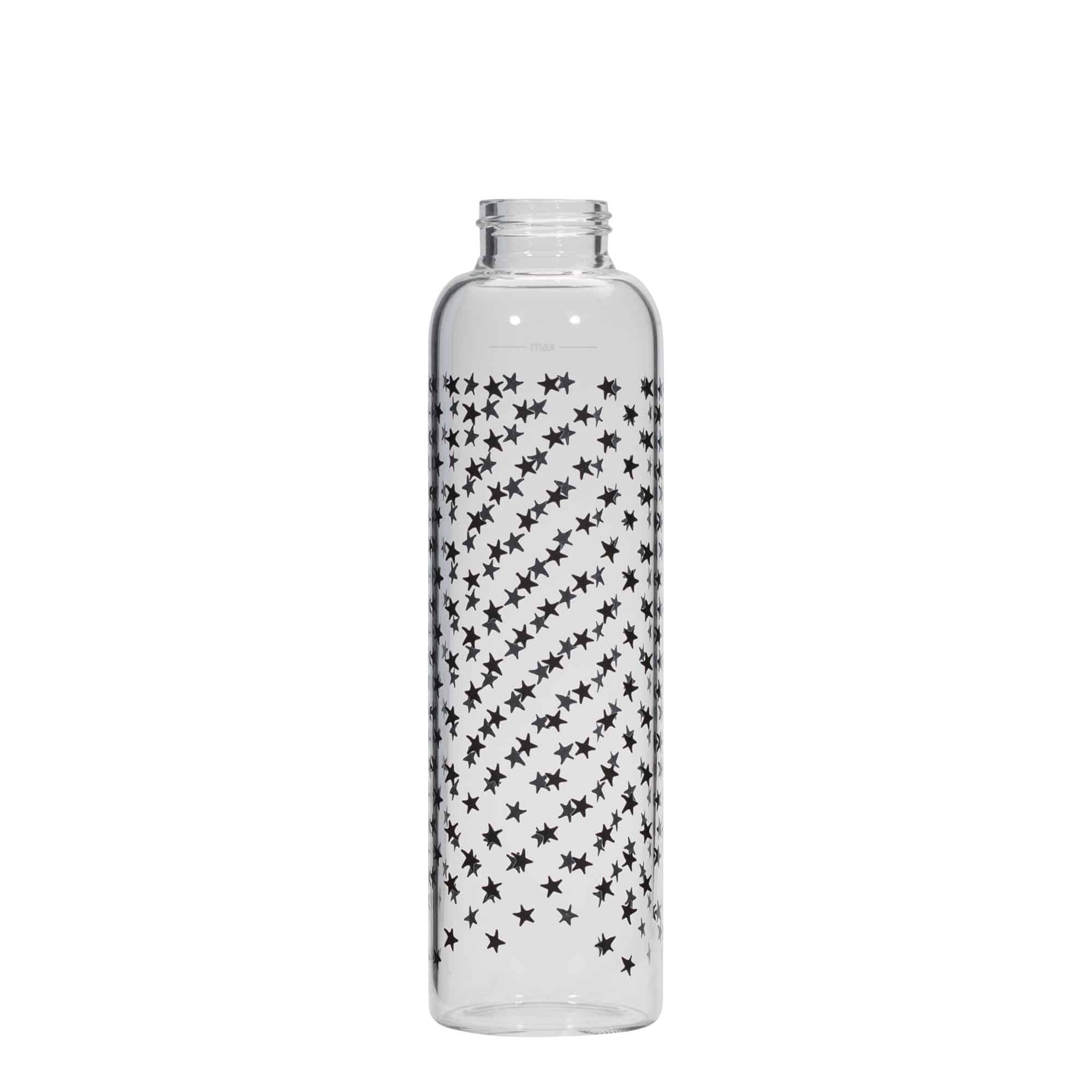 500 ml steklenica za pijačo »Perseus«, motiv: črne zvezde, ustje: navojni zamašek 500 ml steklenica za pijačo »Perseus«, motiv: črne zvezde, ustje: navojni zamašek