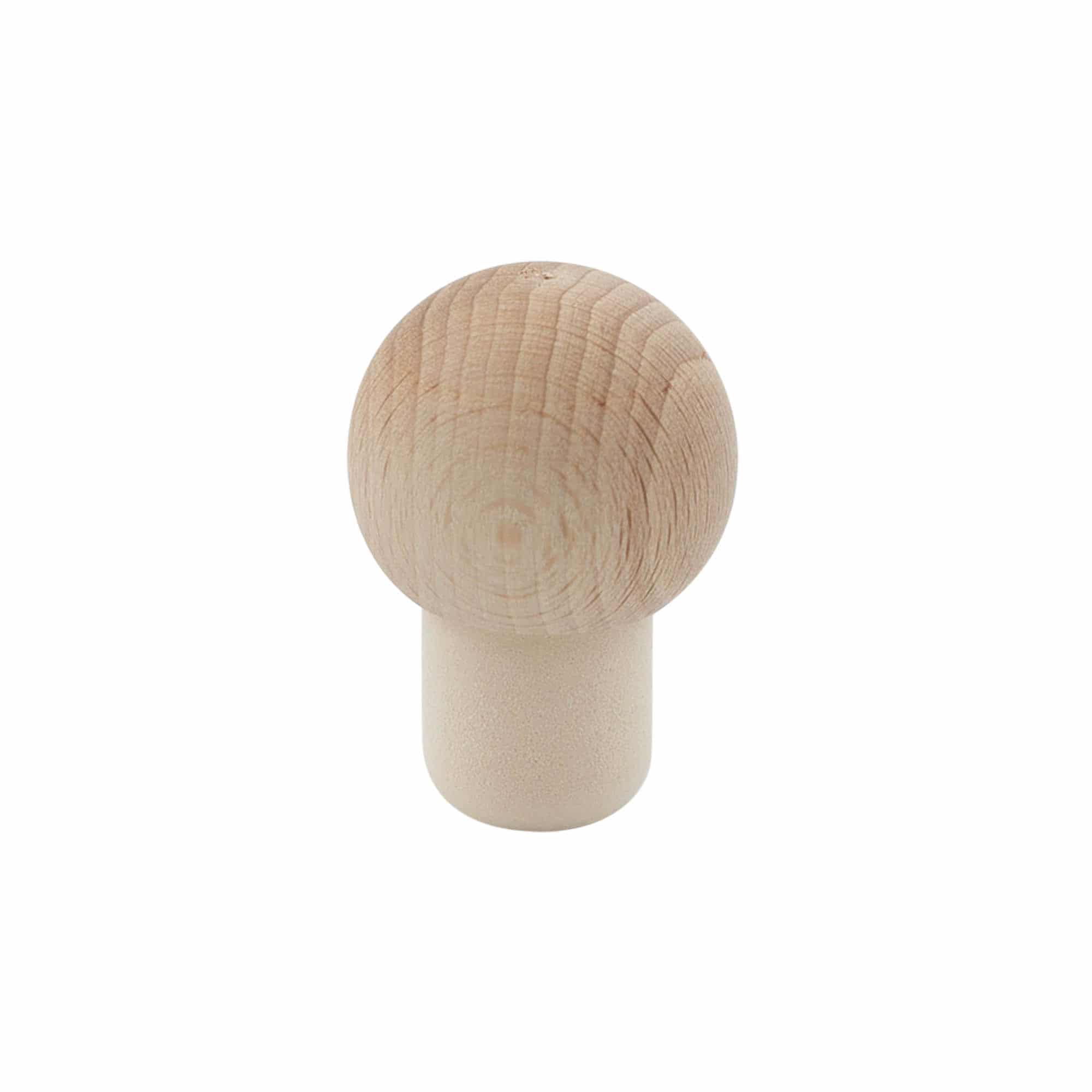 Plutovinasti zamašek z robom 19 mm »krogla«, les/plastika, za ustje: pluta