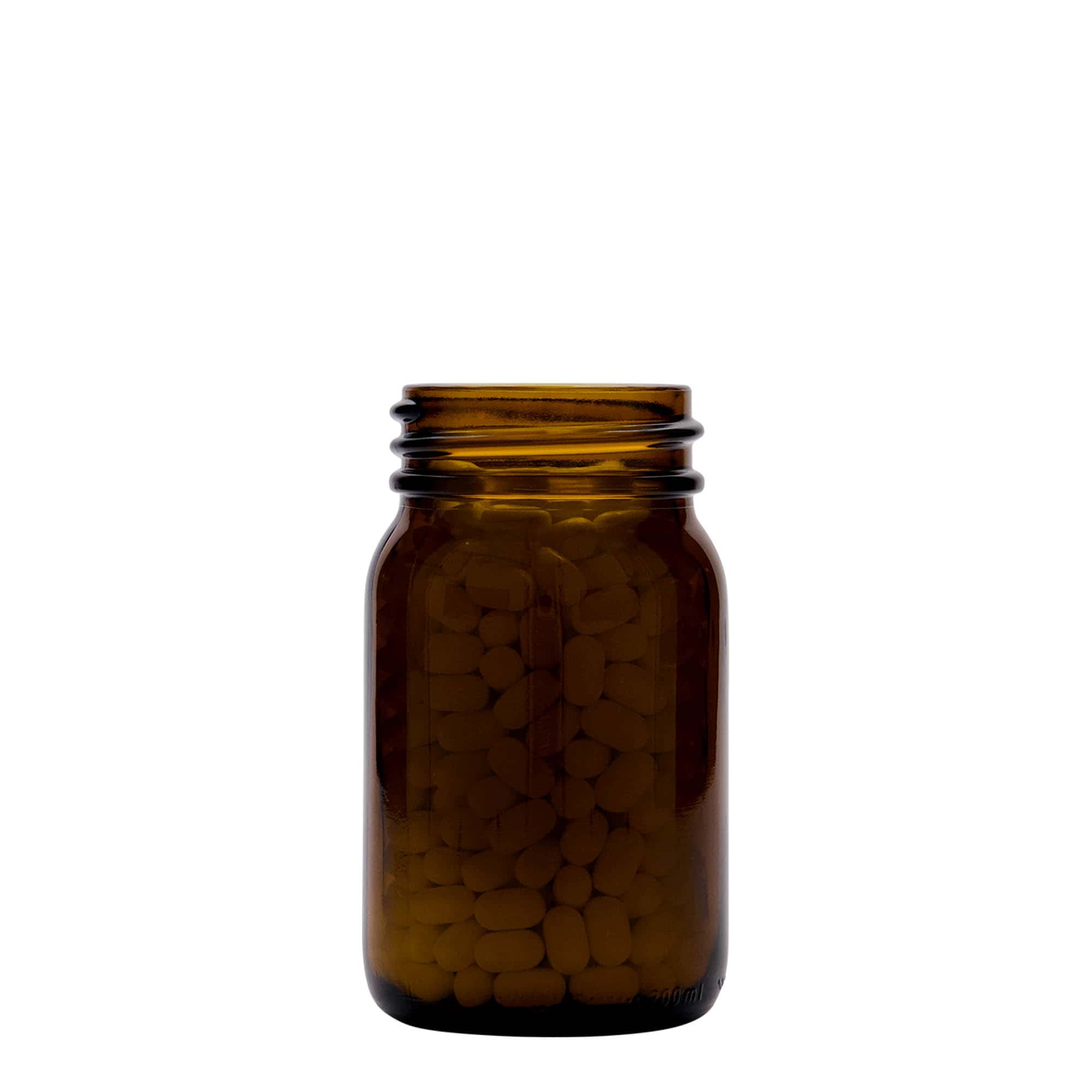 200 ml steklenica z širokim vratom, rjava, odprtina: DIN 55