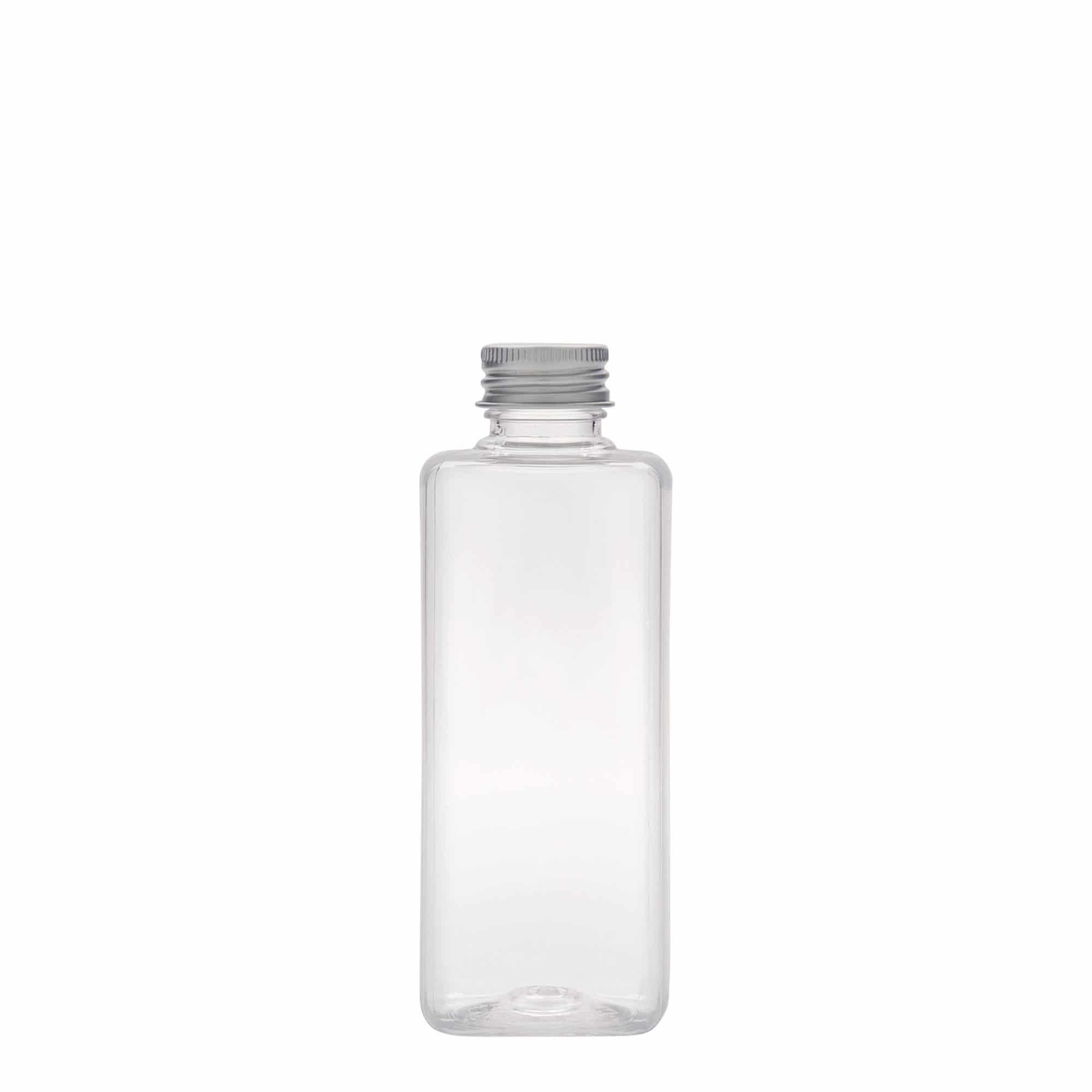 200 ml steklenica iz PET plastike »Karl«, kvadratna, plastika, ustje: GPI 24/410 200 ml steklenica iz PET plastike »Karl«, kvadratna, plastika, ustje: GPI 24/410