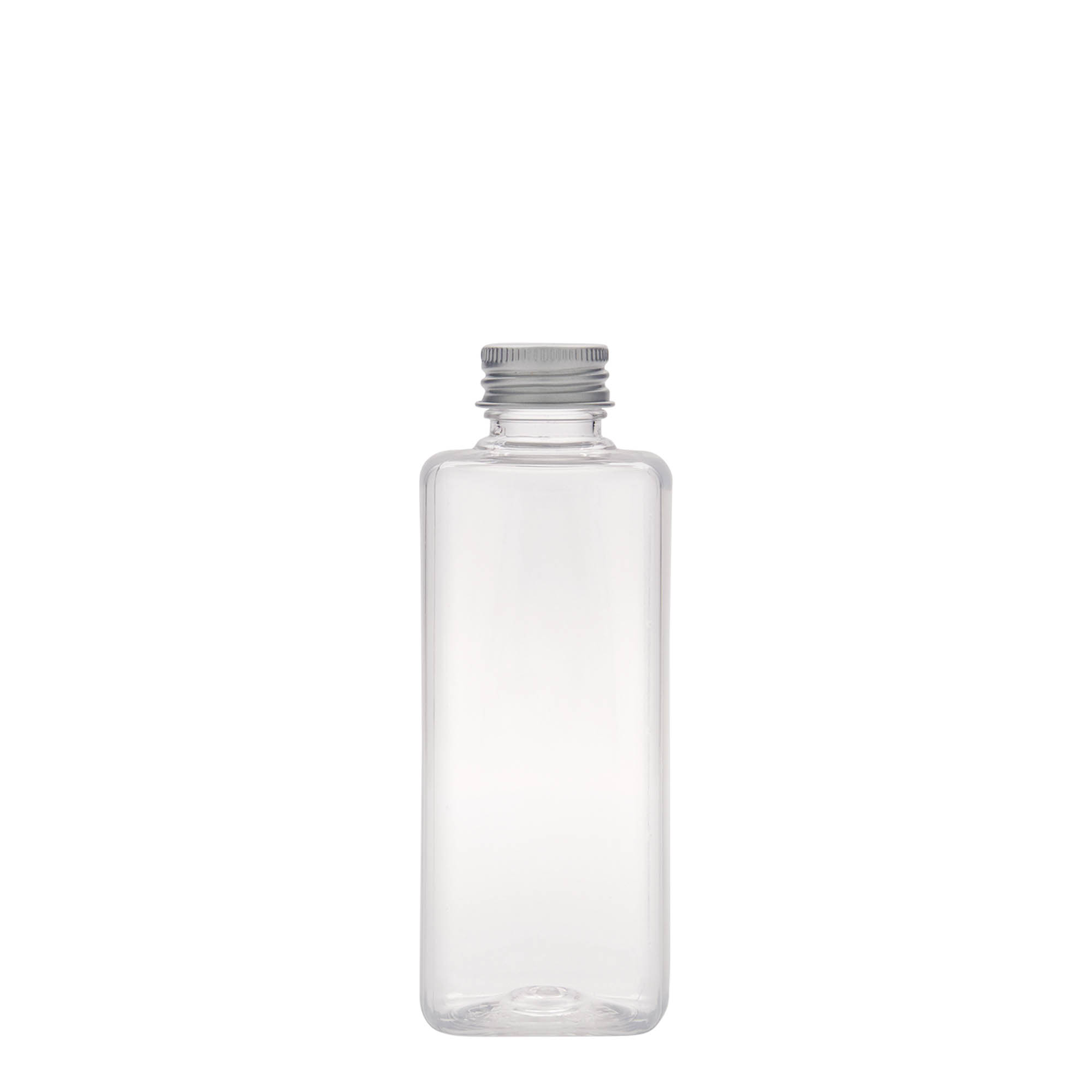 200 ml PET-flaska 'Karl', kvadratna, plastika, odprtina: 24/410