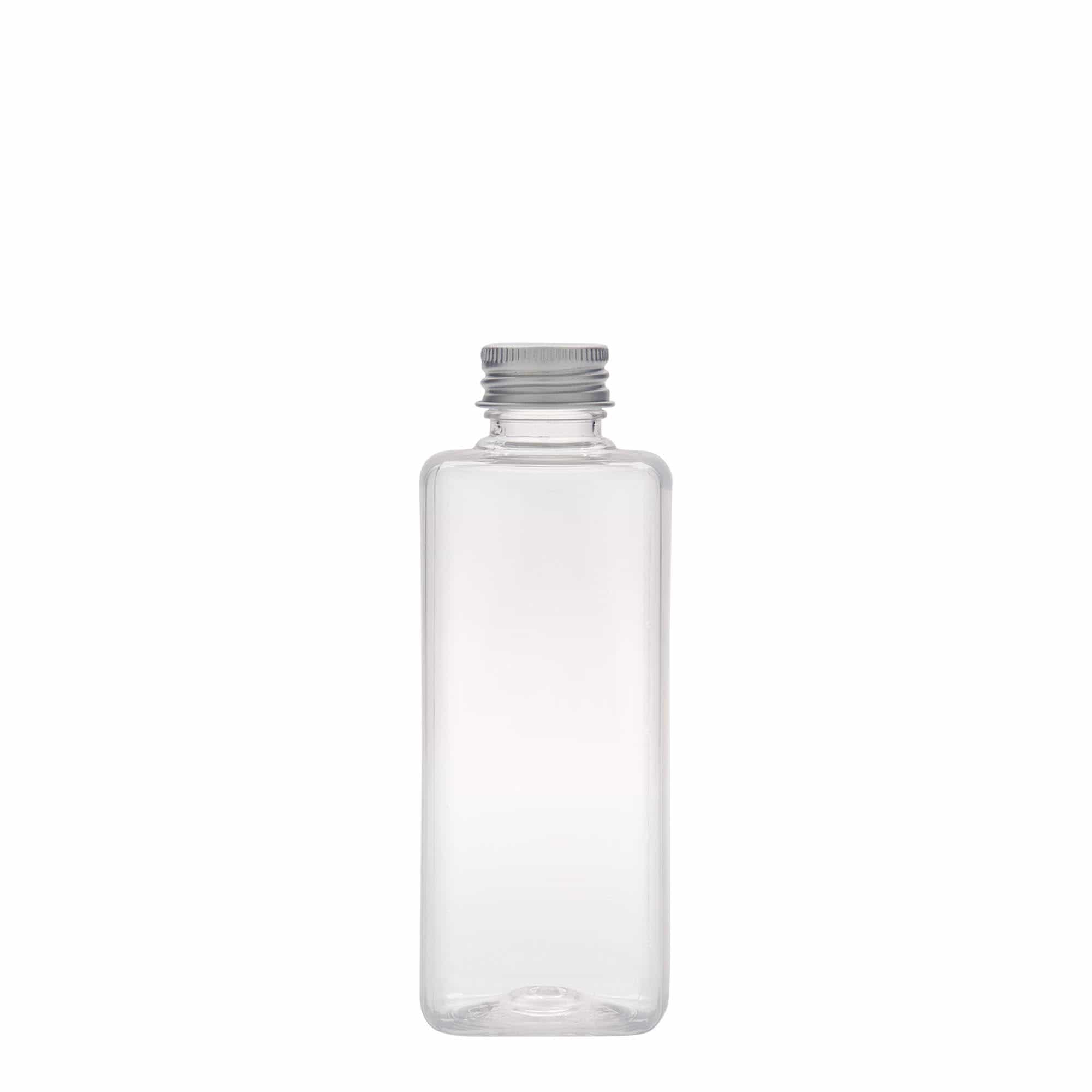 200 ml PET-flaska 'Karl', kvadratna, plastika, odprtina: 24/410