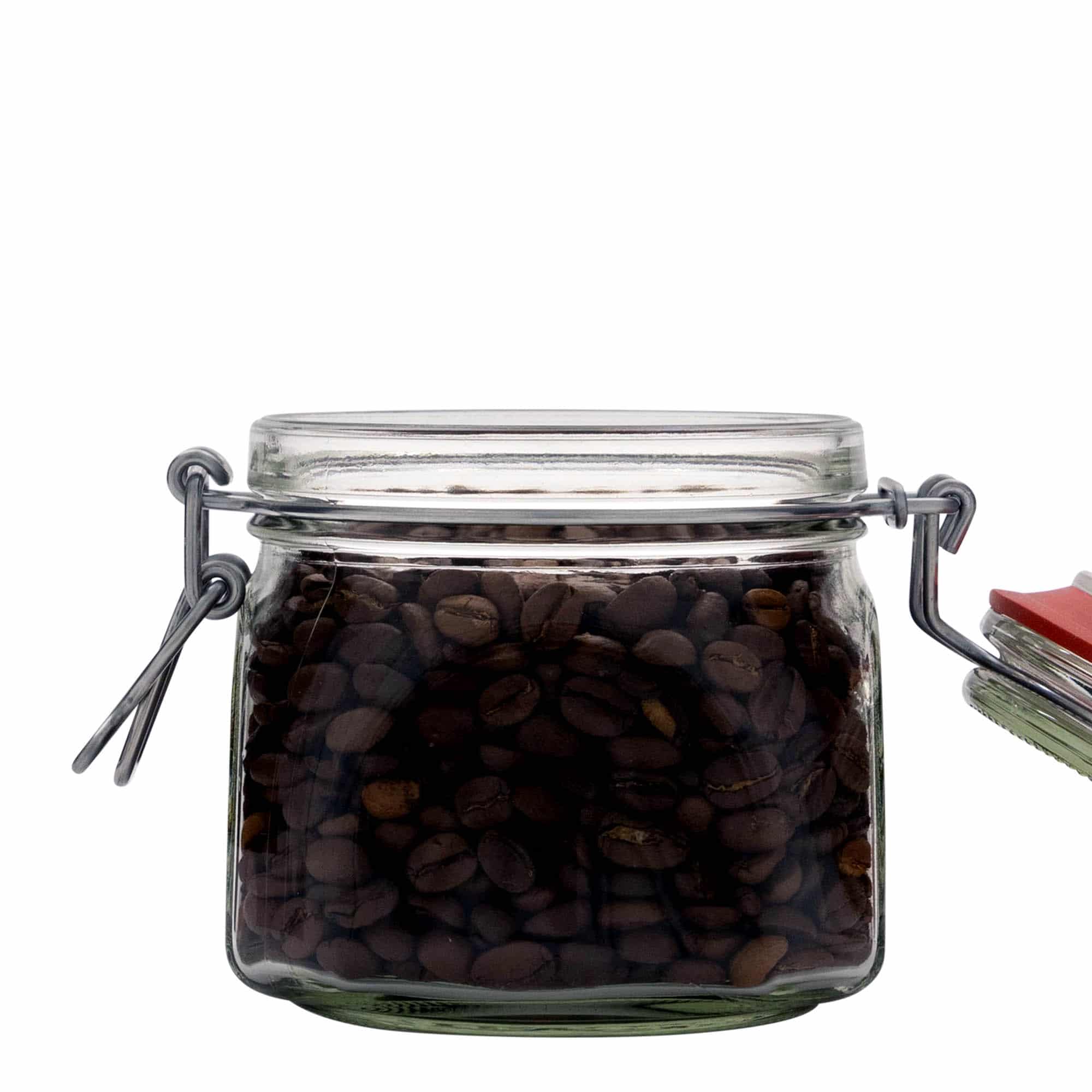 630 ml kozarec s patentom, kvadratni, ustje: zamašek s tesnilom s patentom