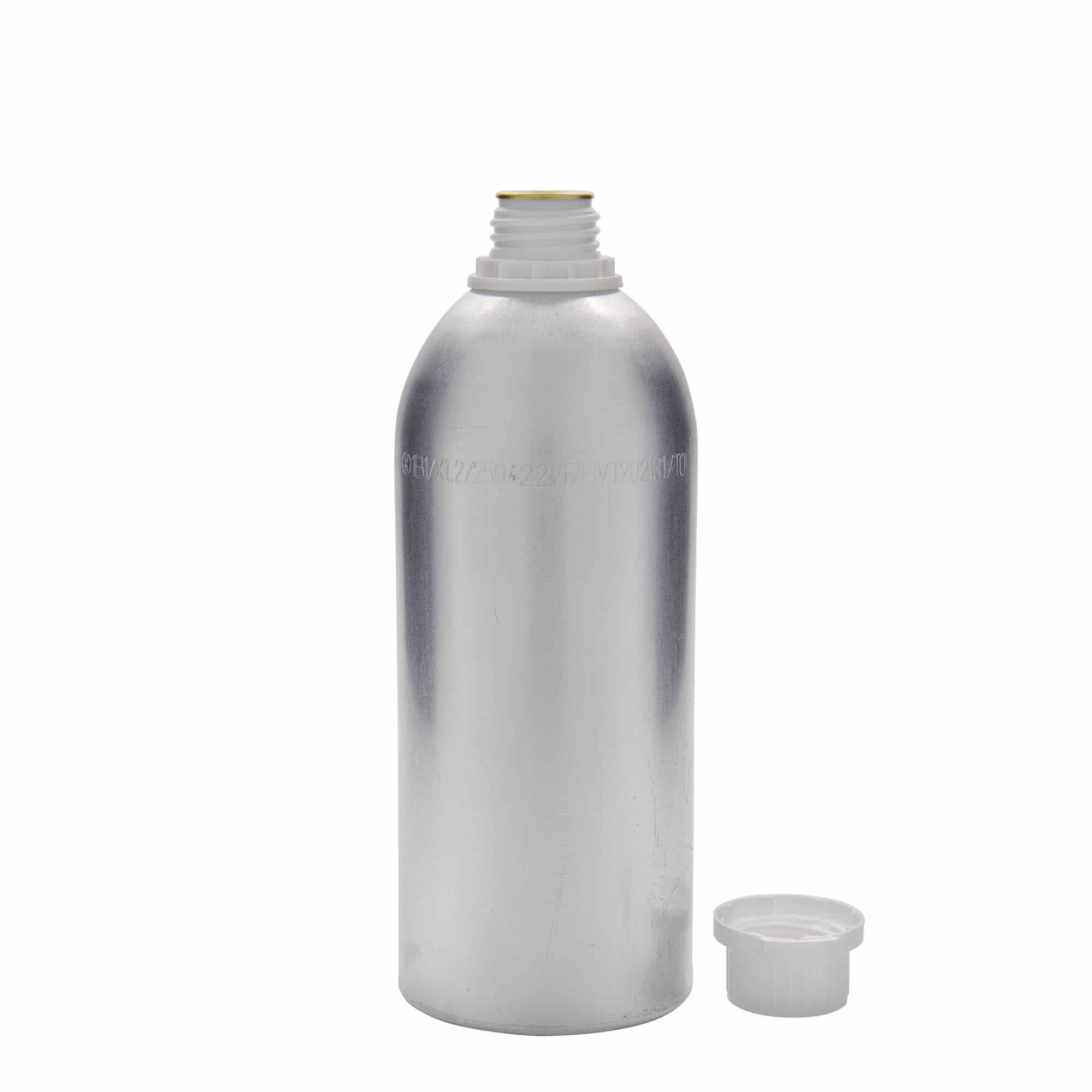 1100 ml aluminijasta steklenica, kovinska, srebrna, ustje: DIN 32 1100 ml aluminijasta steklenica, kovinska, srebrna, ustje: DIN 32