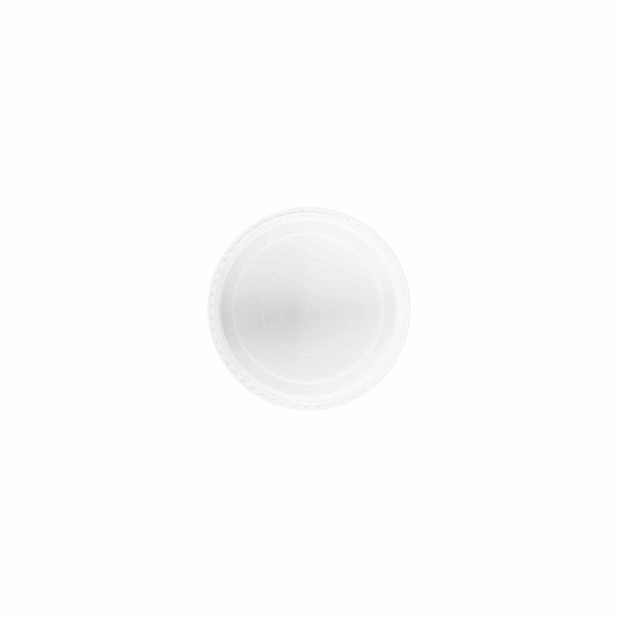Navojni zamašek za 30 ml »Bianca«, plastika PP, bela