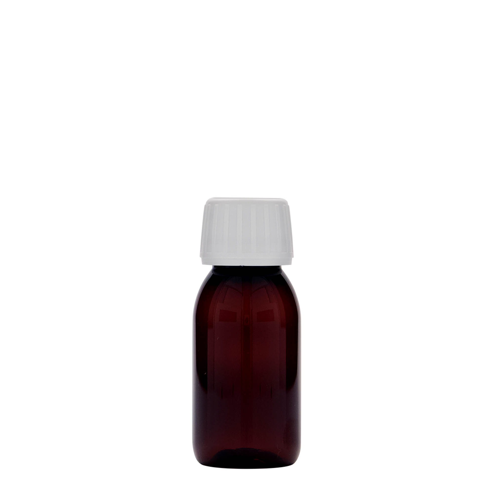 60 ml PET-medicinska steklenička, rjava, plastika, odprtina: PP 28