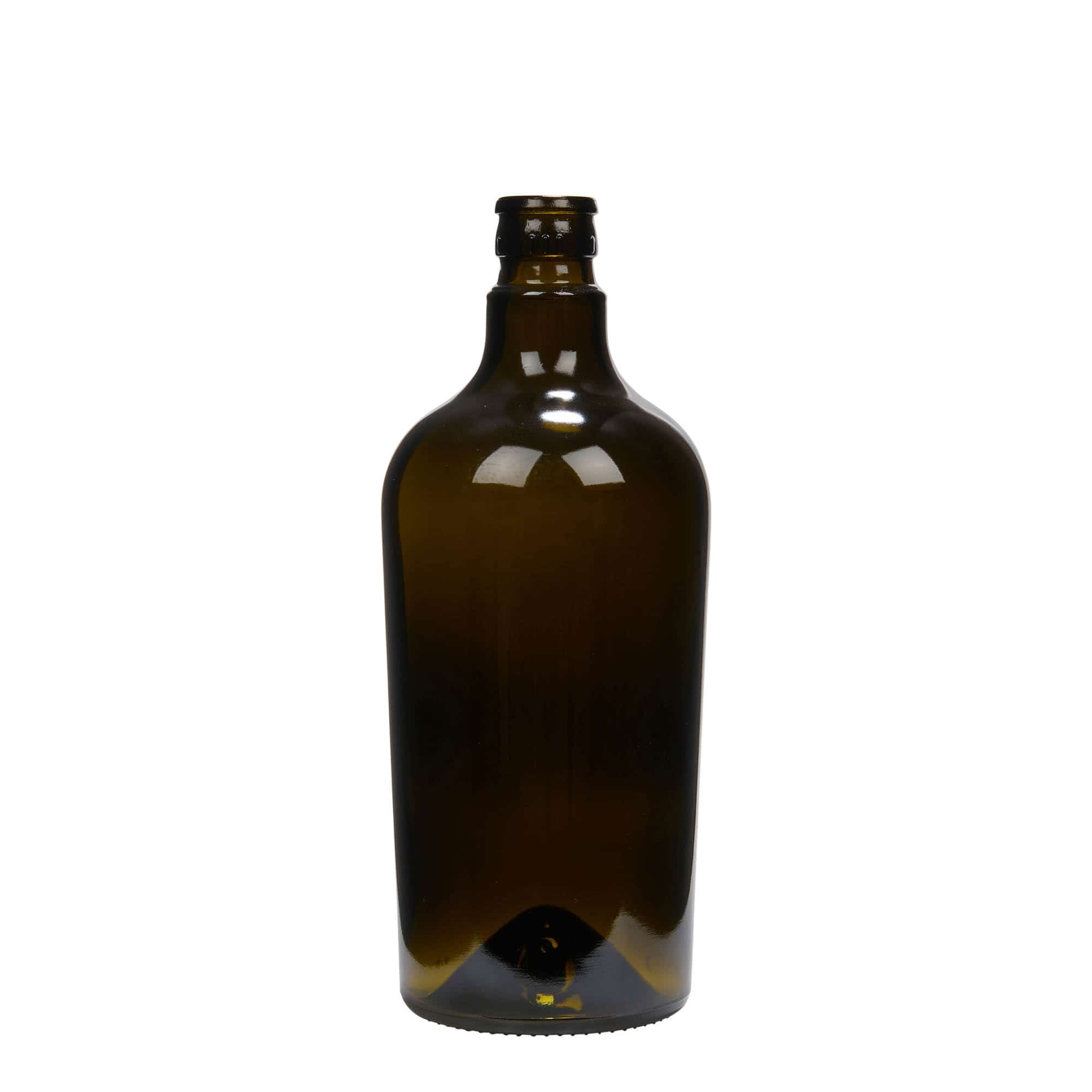 750 ml steklenica za kis/olje »Oleum«, steklo, antično zelena, ustje: DOP 750 ml steklenica za kis/olje »Oleum«, steklo, antično zelena, ustje: DOP