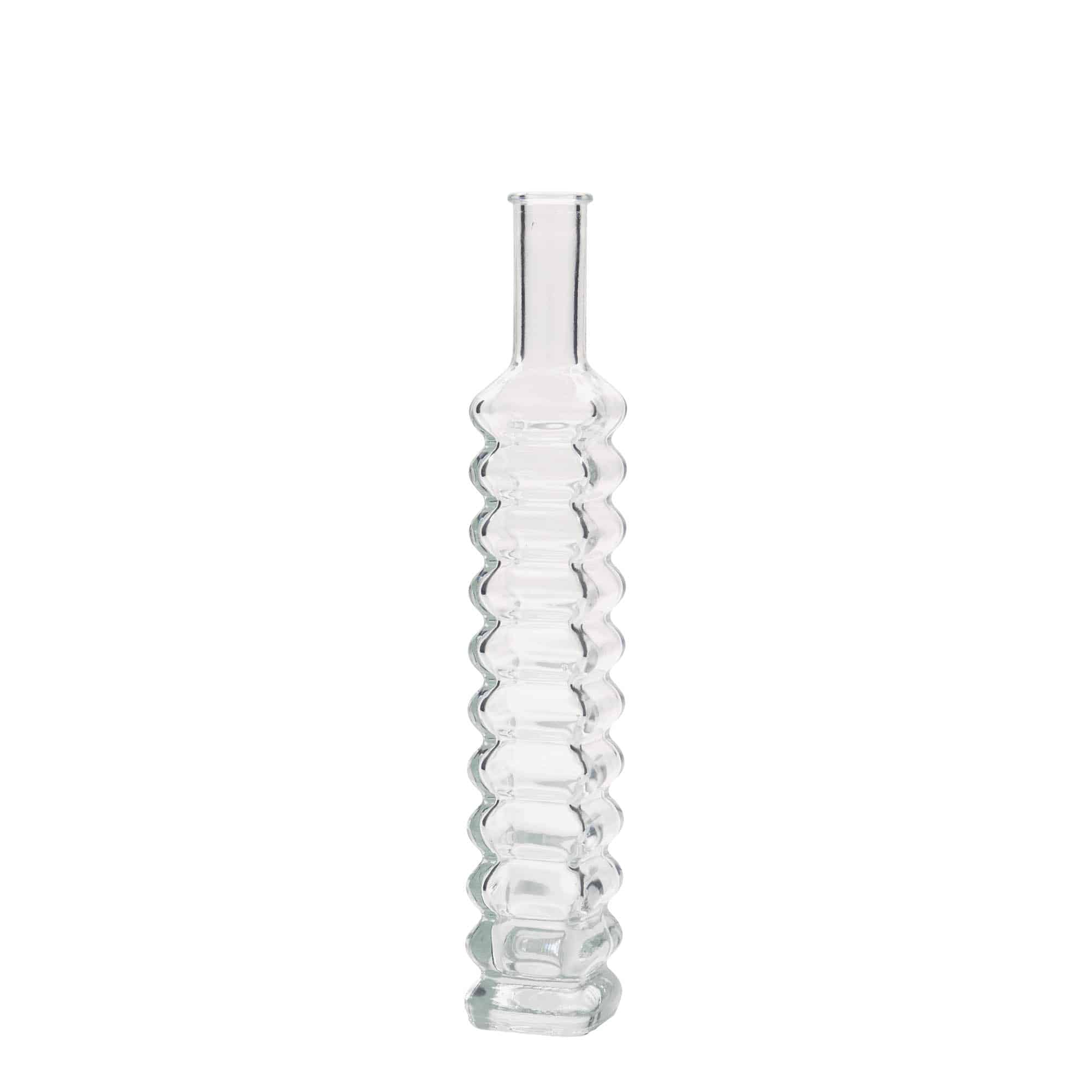 100 ml steklena steklenica »Roma«, kvadratna, ustje: pluta