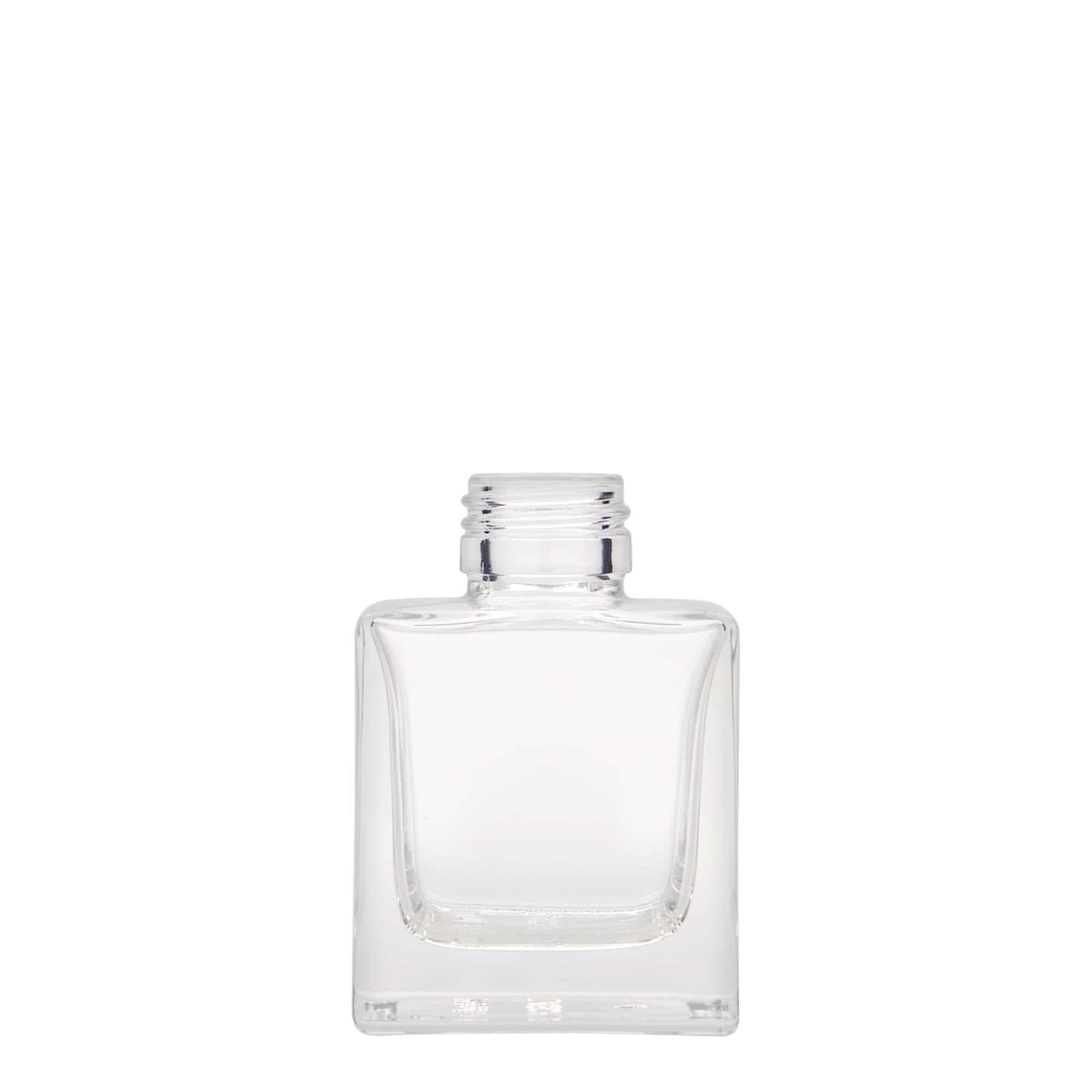 100 ml steklena steklenica »Cube«, kvadratna, ustje: PP 28 100 ml steklena steklenica »Cube«, kvadratna, ustje: PP 28