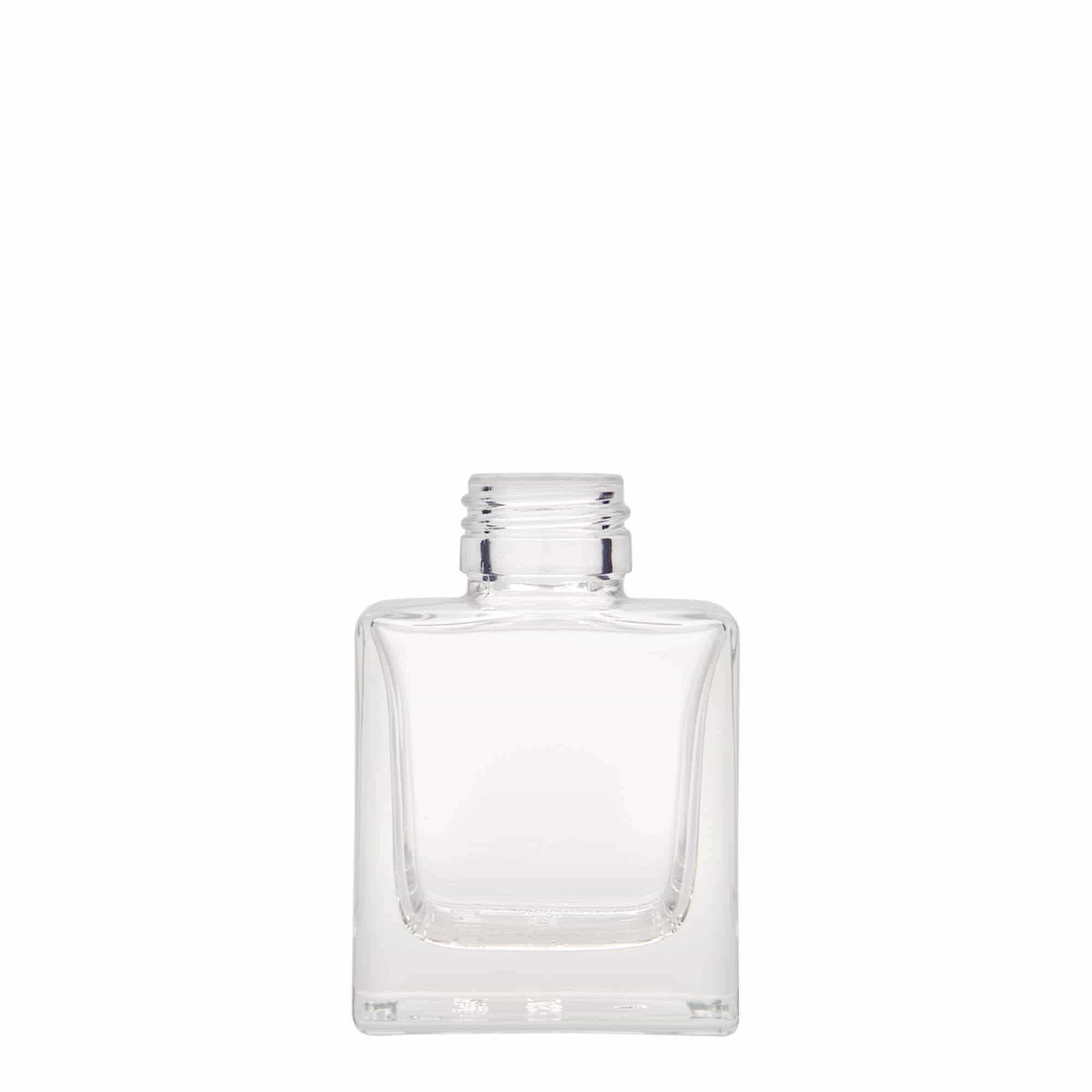 100 ml steklenička 'Cube', kvadratna, odprtina: PP 28