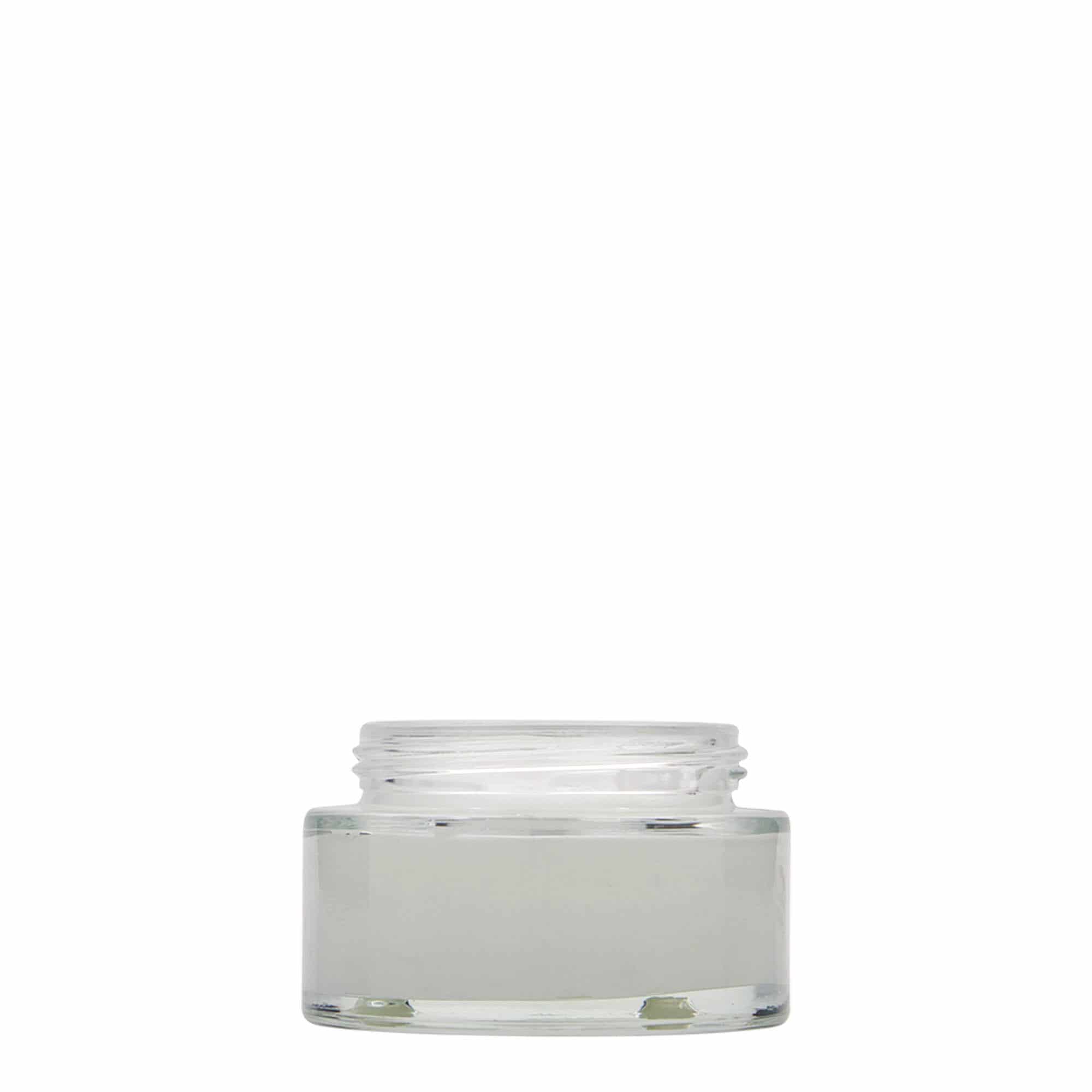 50 ml lonček »Clear Edition«, steklo, ustje: navojni zamašek