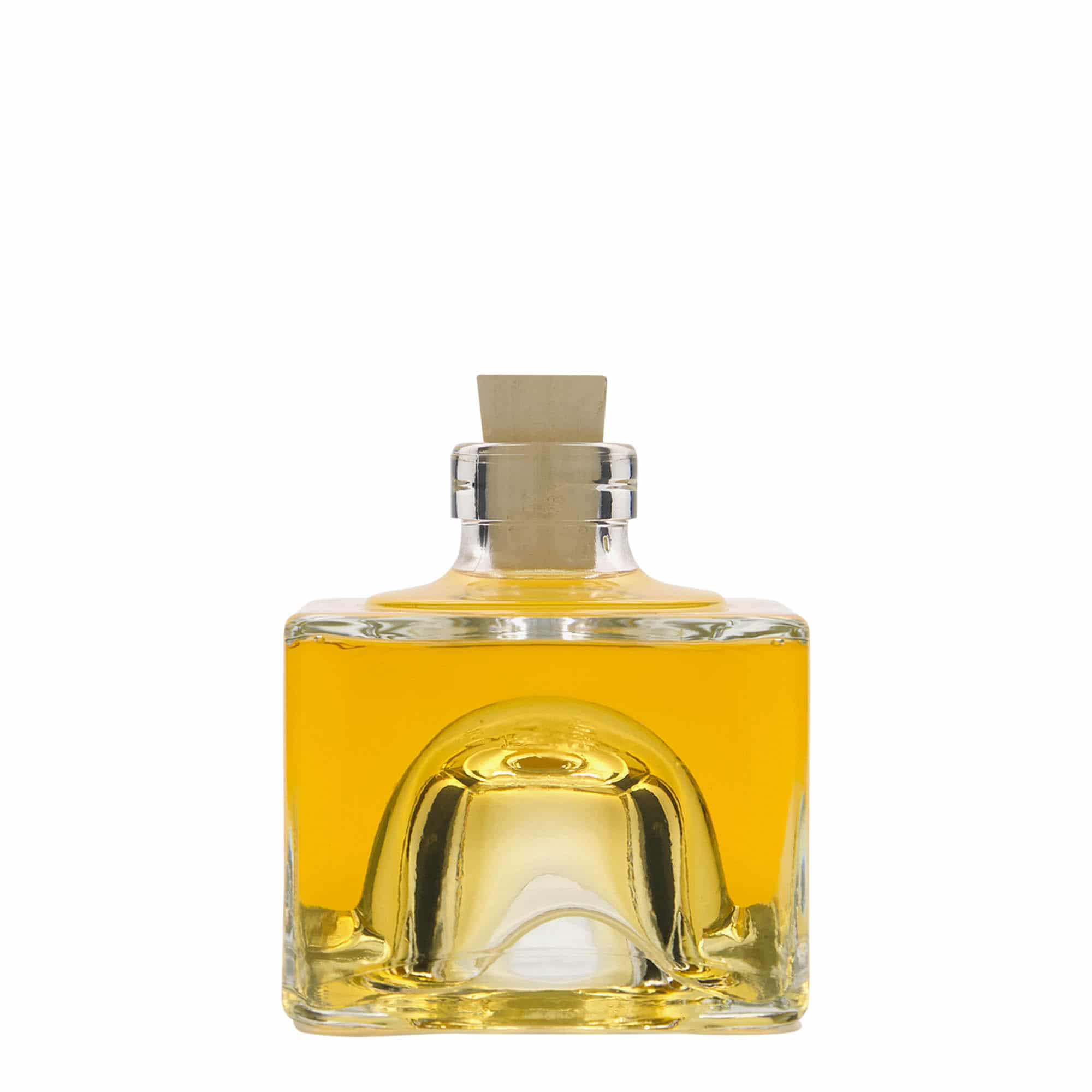 200 ml steklena steklenica »Cocolores«, kvadratna, ustje: pluta