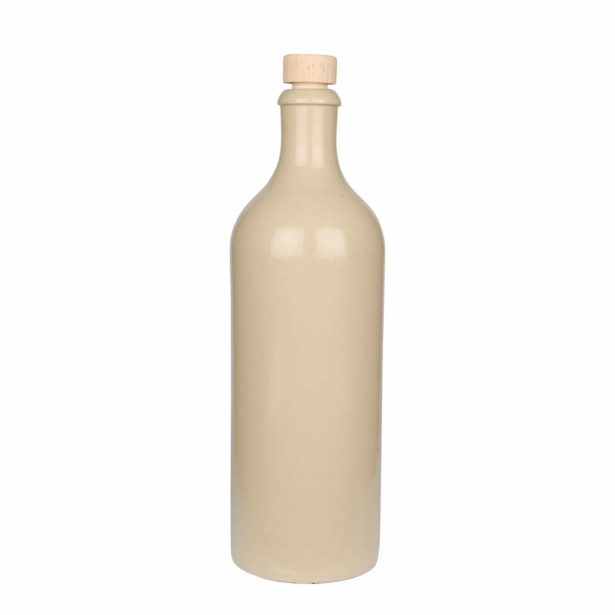 750 ml lončeni vrč, lončevina, bež, motiv: pluta