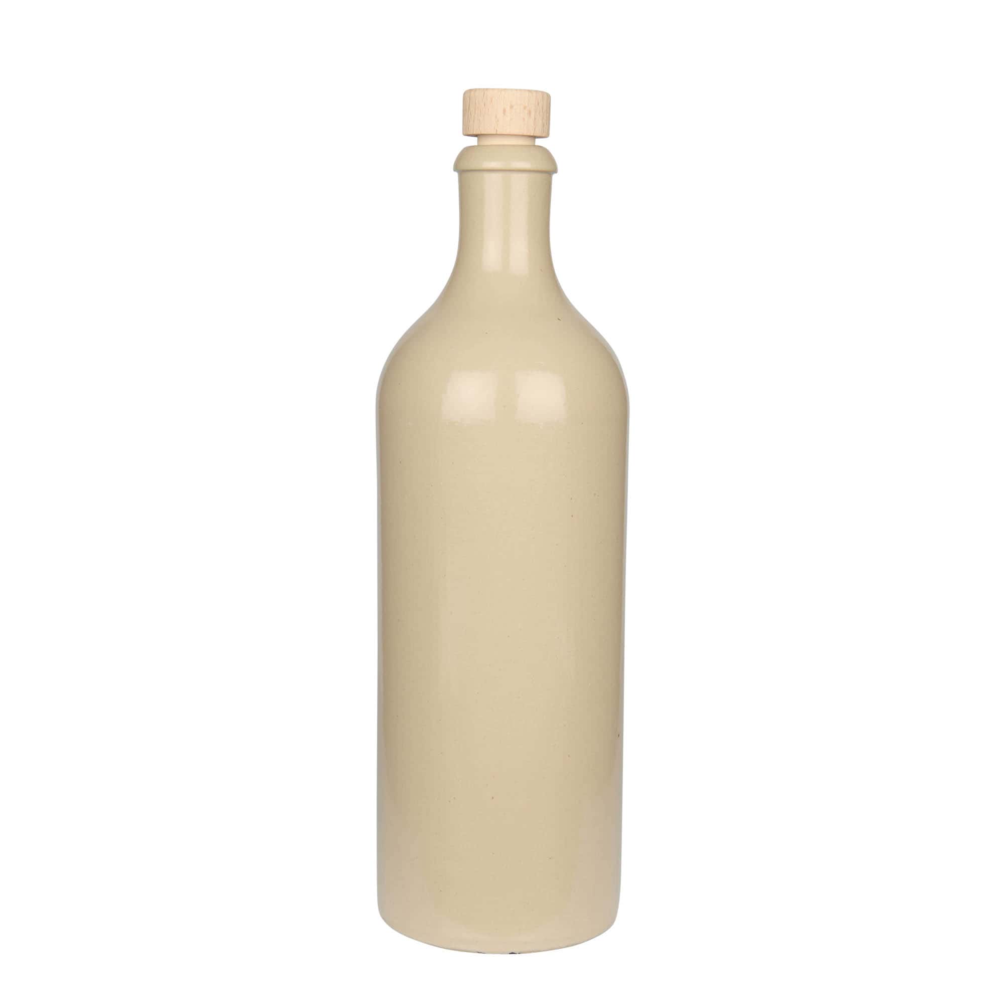 750 ml glineni vrč, kamnina, bež, odprtina: pluta