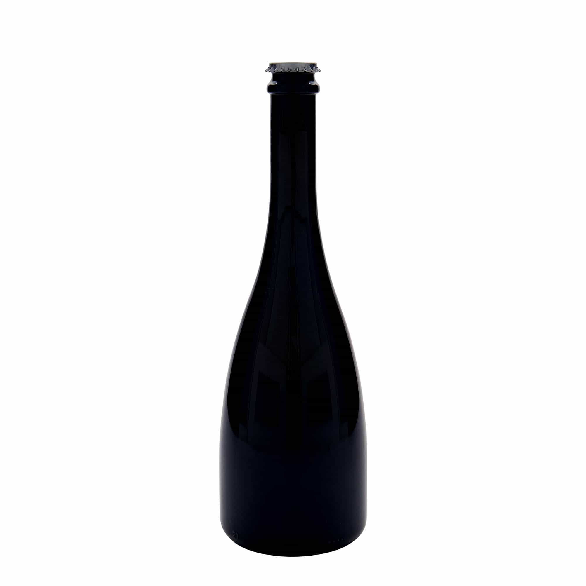 750 ml steklenica za pivo/sekt »Tosca«, steklo, antično zelena, ustje: kronski zamašek