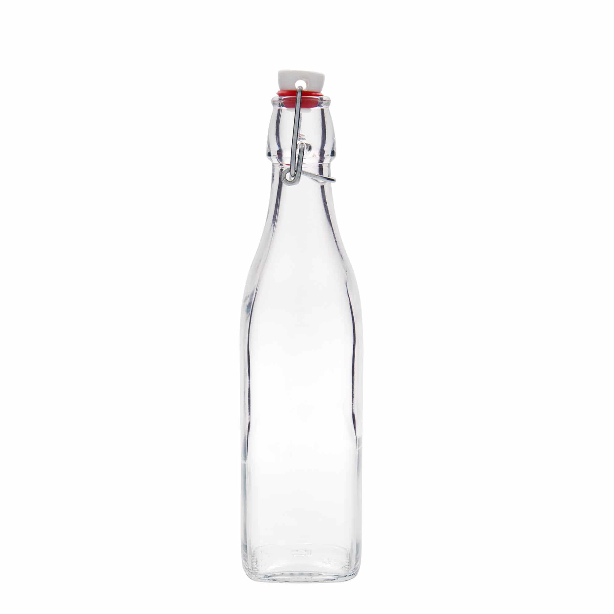 500 ml steklena steklenica »Swing«, kvadratna, ustje: zamašek s tesnilom 500 ml steklena steklenica »Swing«, kvadratna, ustje: zamašek s tesnilom