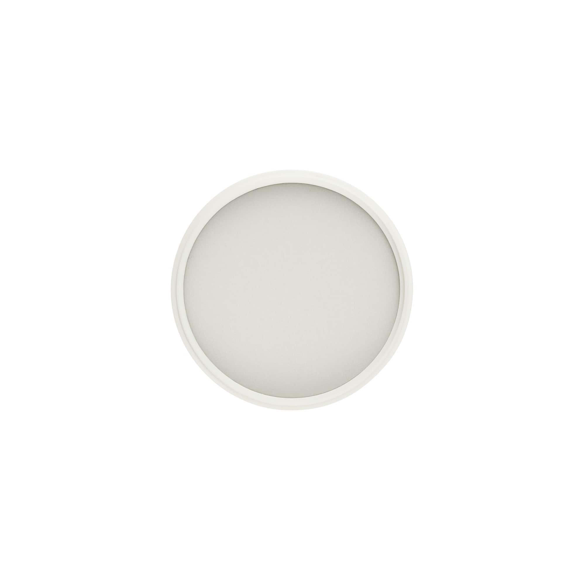 Zavrtni pokrovček za 60 ml 'Brown Line', HPM-plastika, bel
