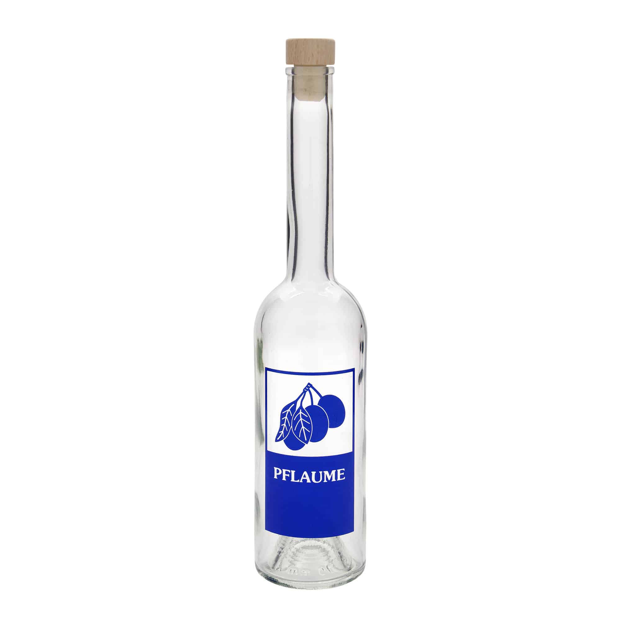 500 ml steklena steklenica »Opera«, motiv: sliva, ustje: pluta
