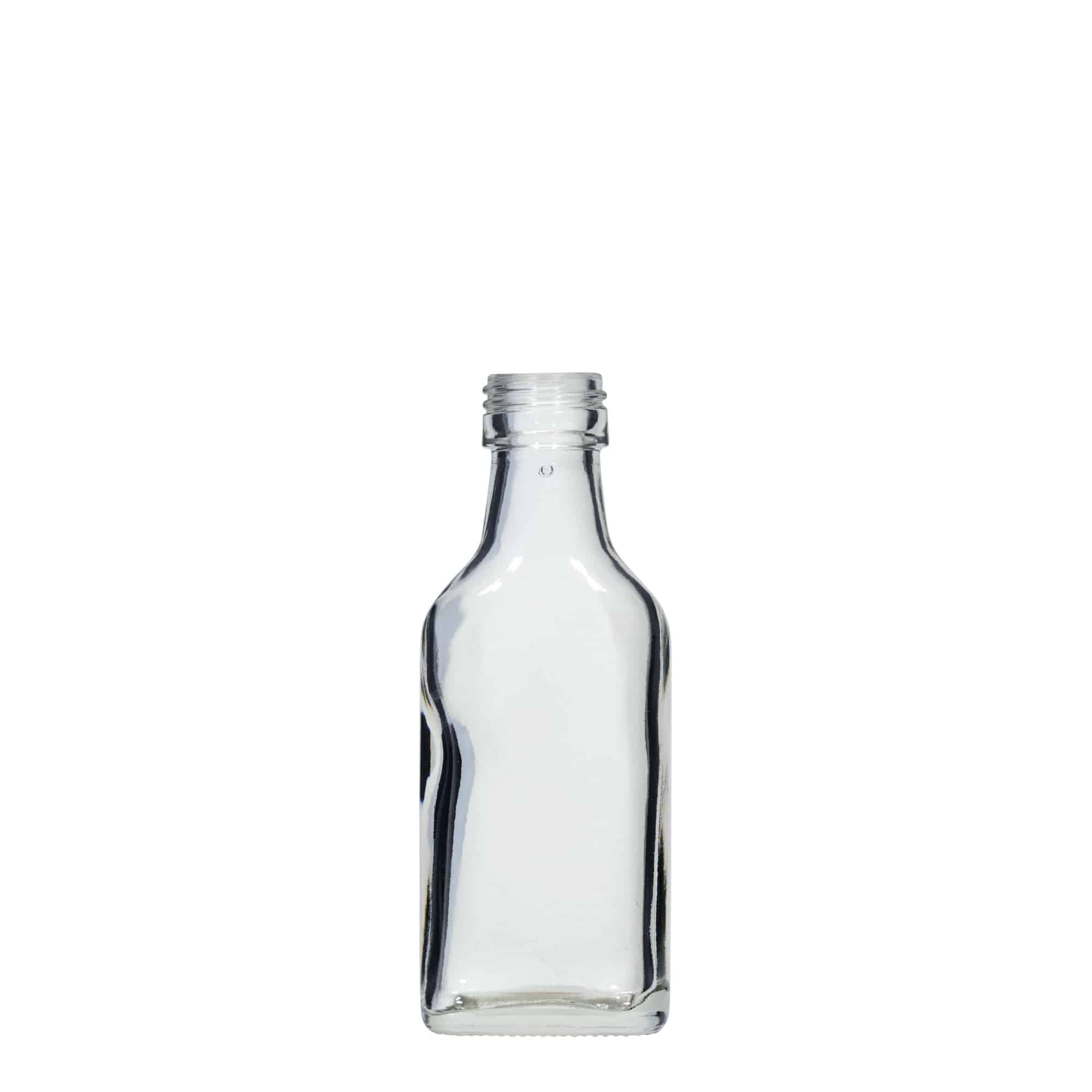 40 ml žepna steklenička, pravokotna, odprtina: PP 22