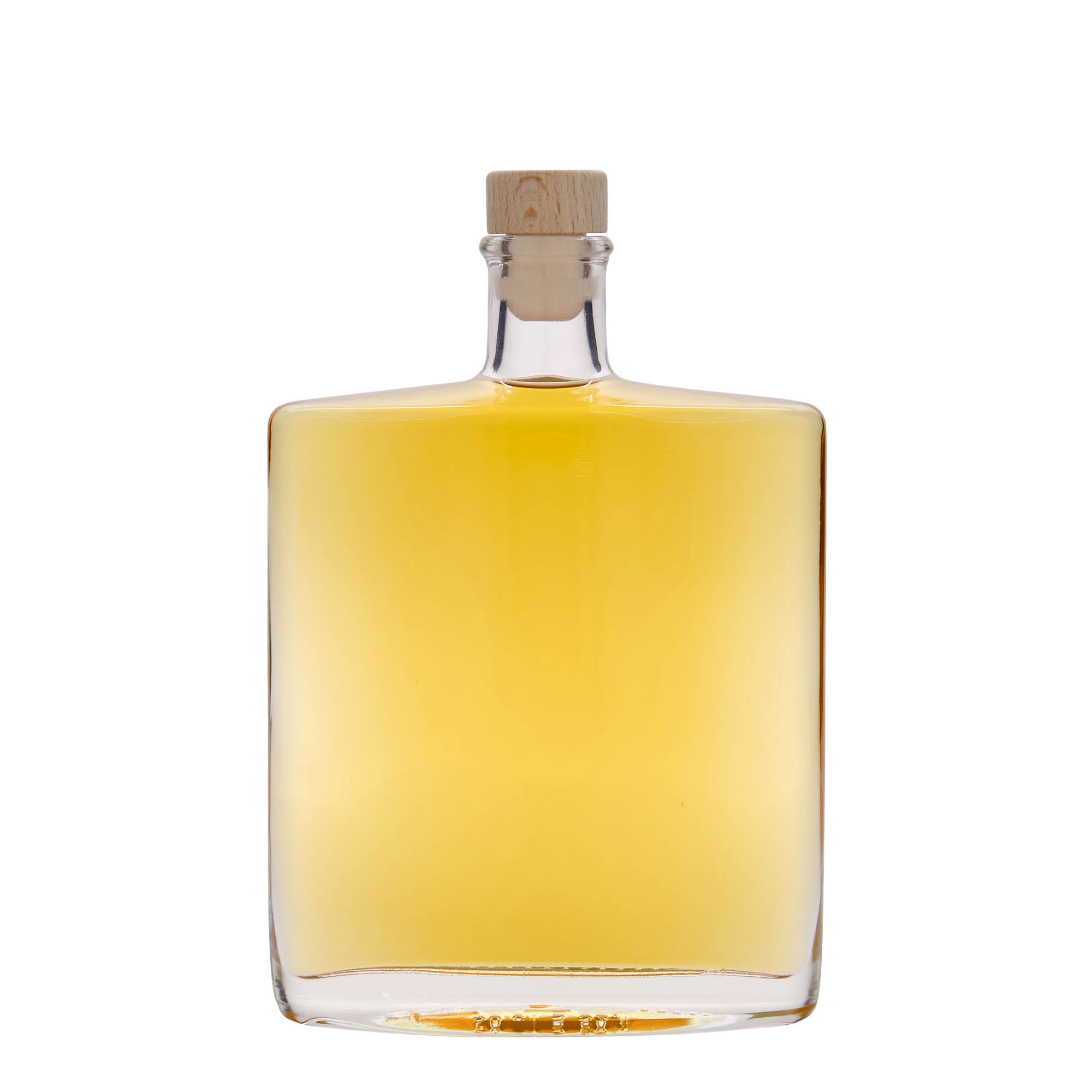 500 ml steklena steklenica 'Zorbas', ovalna, odprtina: zamašek iz plute 500 ml steklena steklenica 'Zorbas', ovalna, odprtina: zamašek iz plute