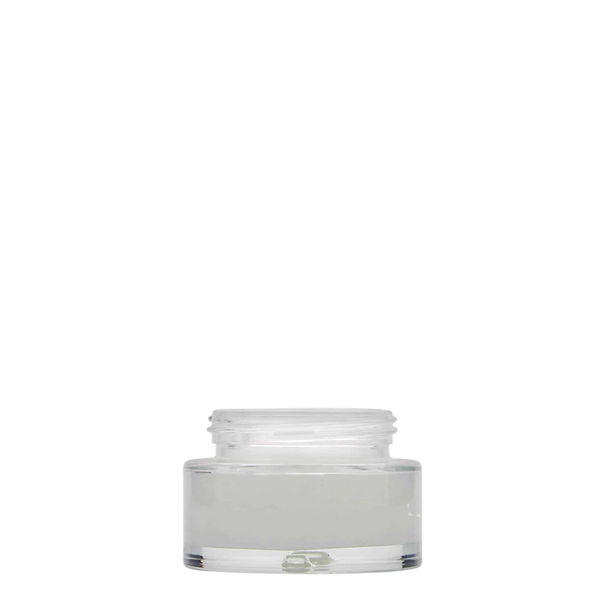 30 ml lonček »Clear Edition«, steklo, ustje: navojni zamašek