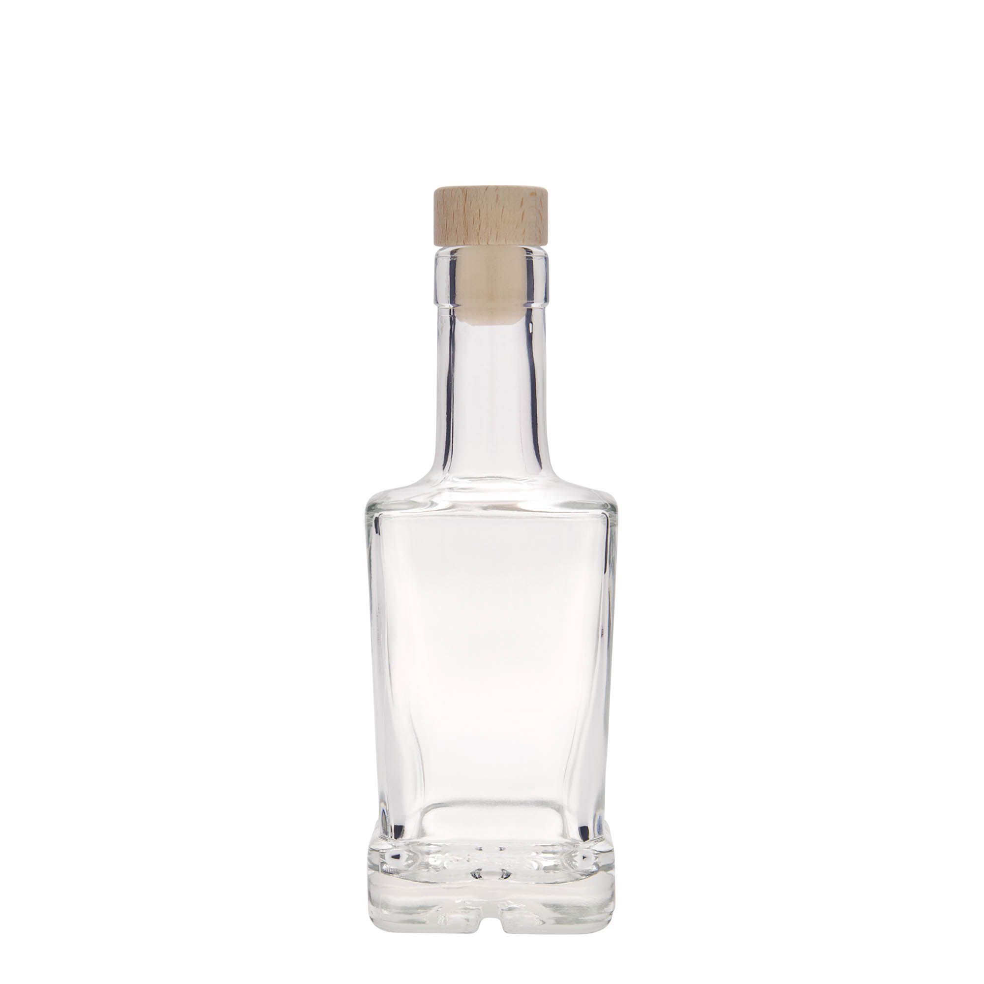 250 ml steklenica 'Rene', kvadratna, odprtina: zamašek