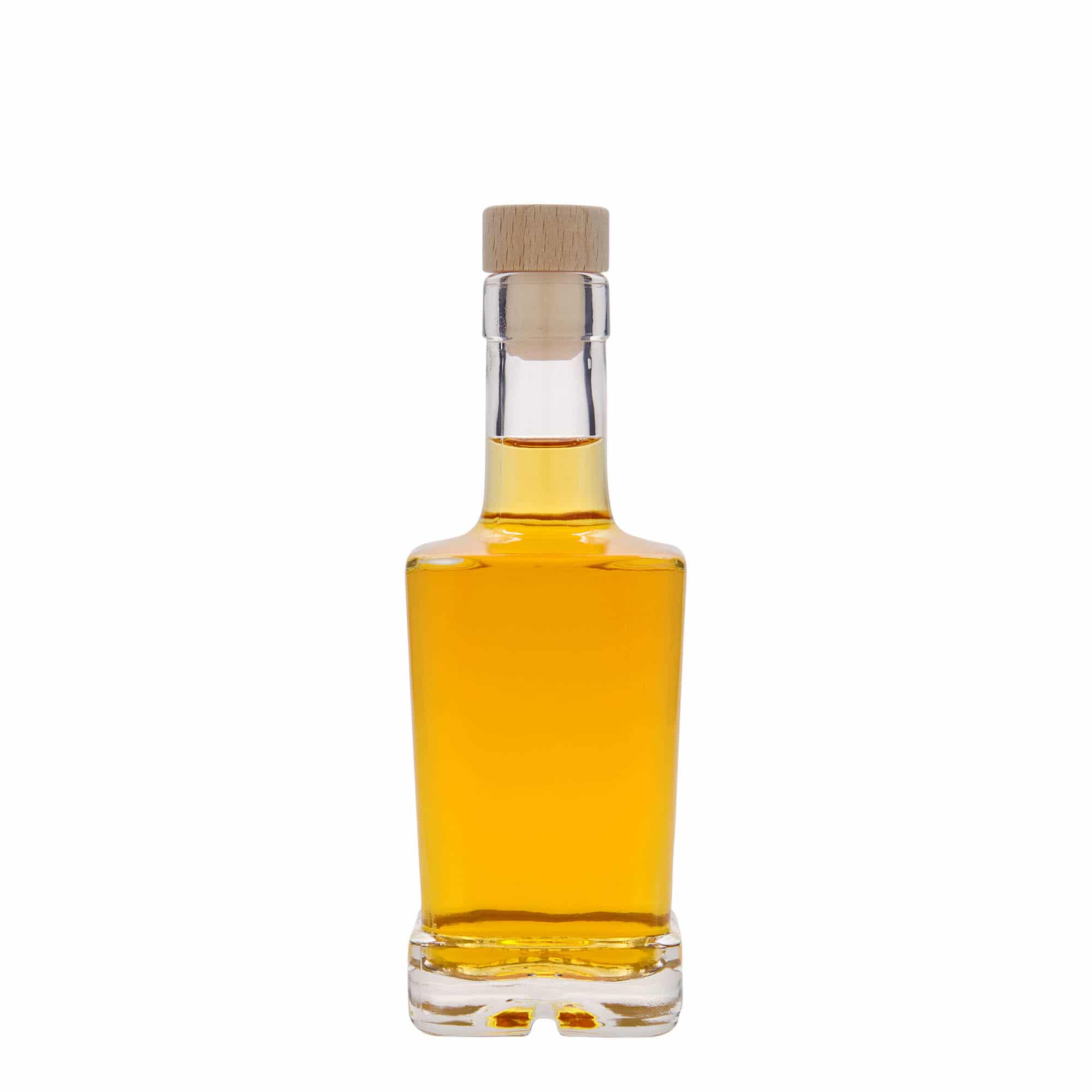 250 ml steklena steklenica »Rene«, kvadratna, ustje: pluta
