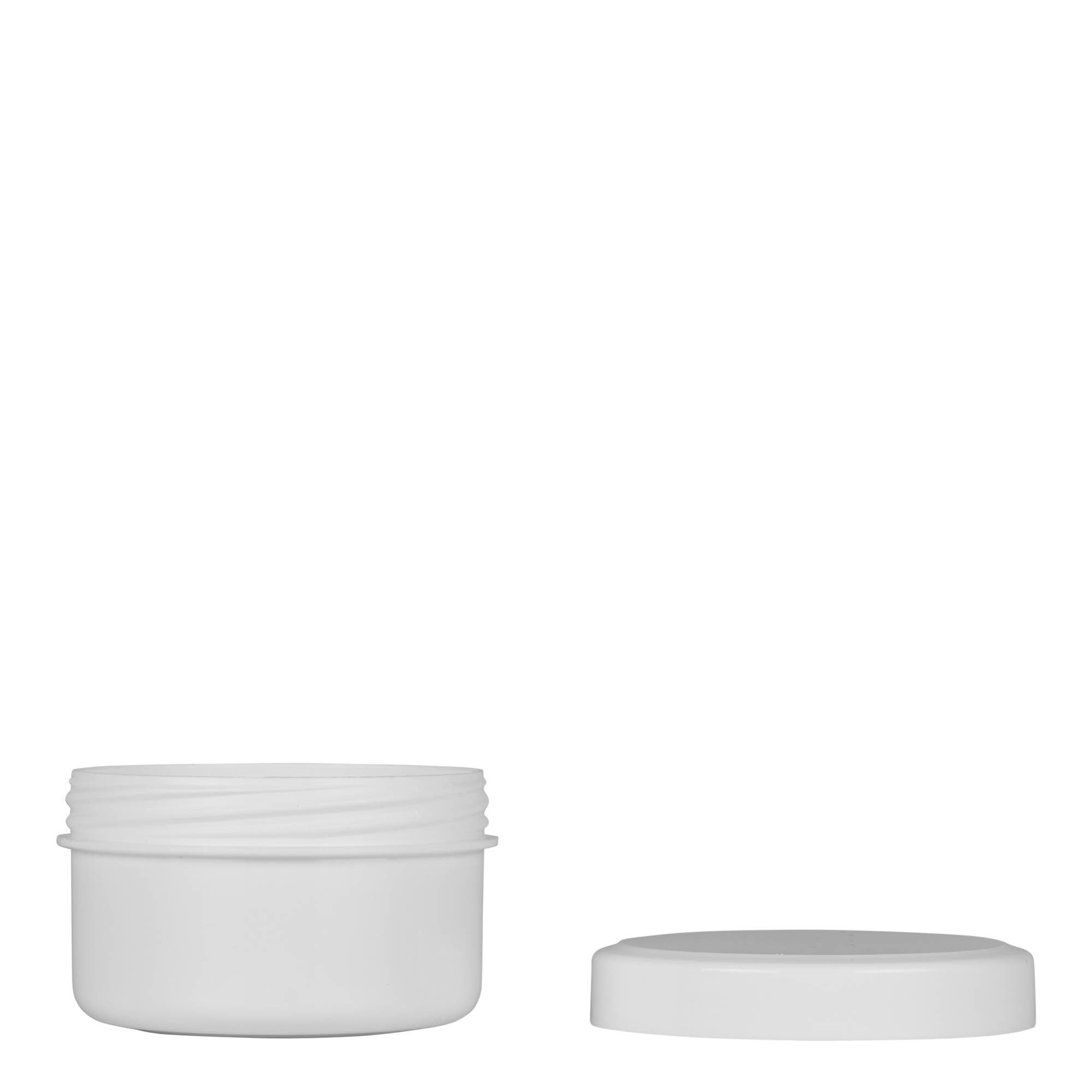 60 ml plastična posoda 'White Line', PP, bela, odprtina: navojni pokrov 60 ml plastična posoda 'White Line', PP, bela, odprtina: navojni pokrov