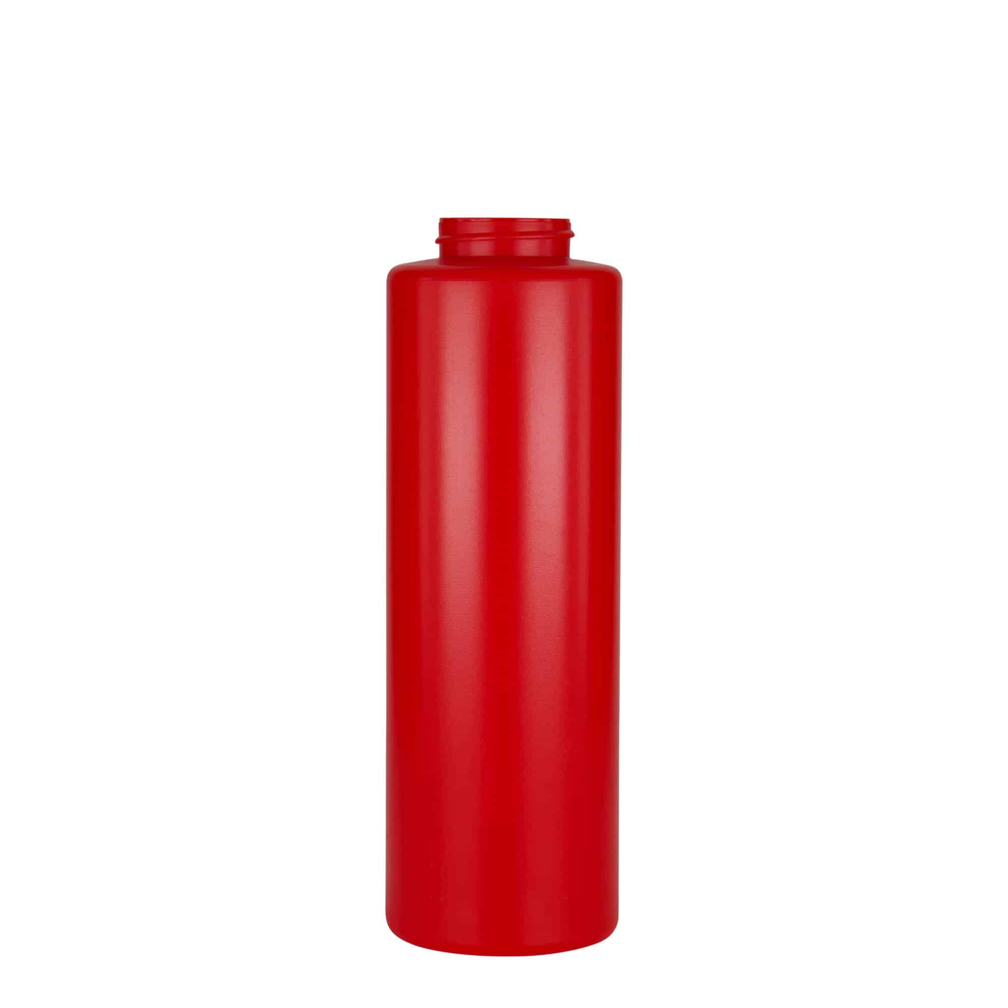 500 ml steklenica za omake, LDPE plastika, rdeča, odprtina: 38/400