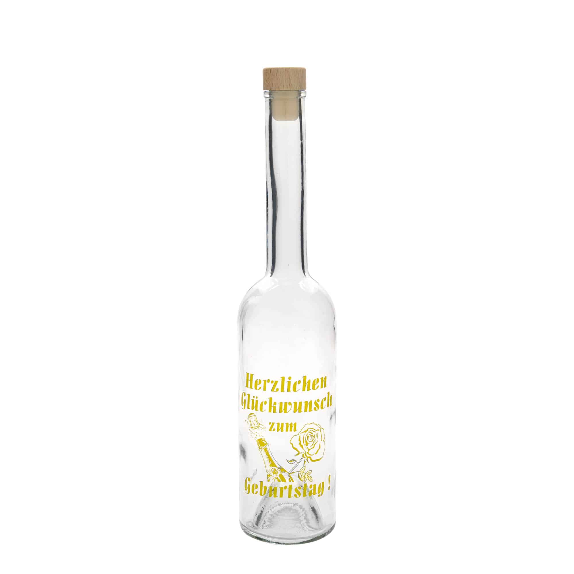 500 ml steklena steklenica Maximo potiskana »Karneval«, ustje: pluta