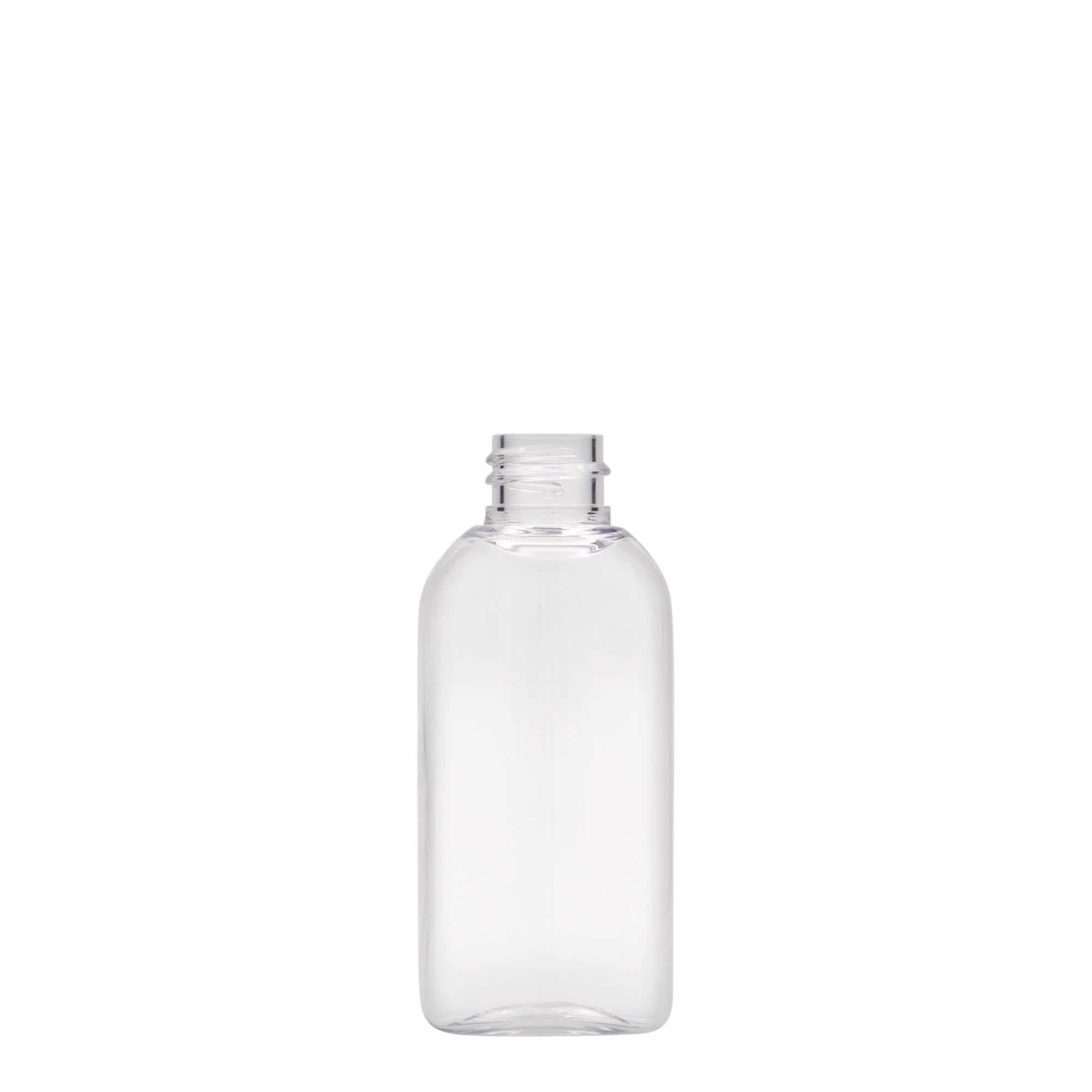 50 ml steklenica iz PET plastike »Iris«, ovalna, plastika, ustje: 24/410