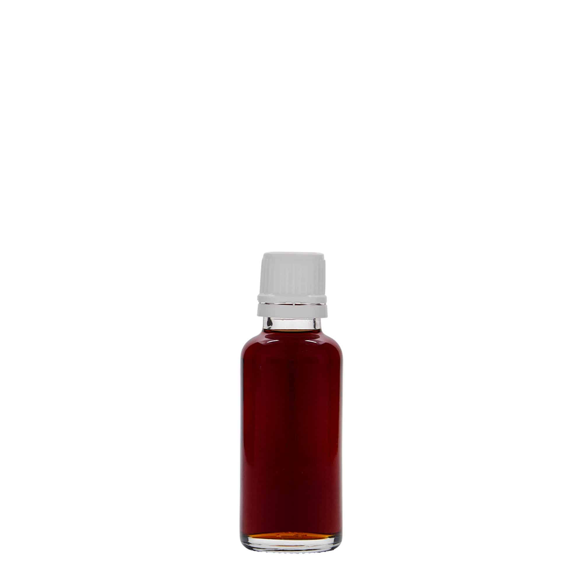 30 ml medicinska steklenička, steklo, odprtina: DIN 18