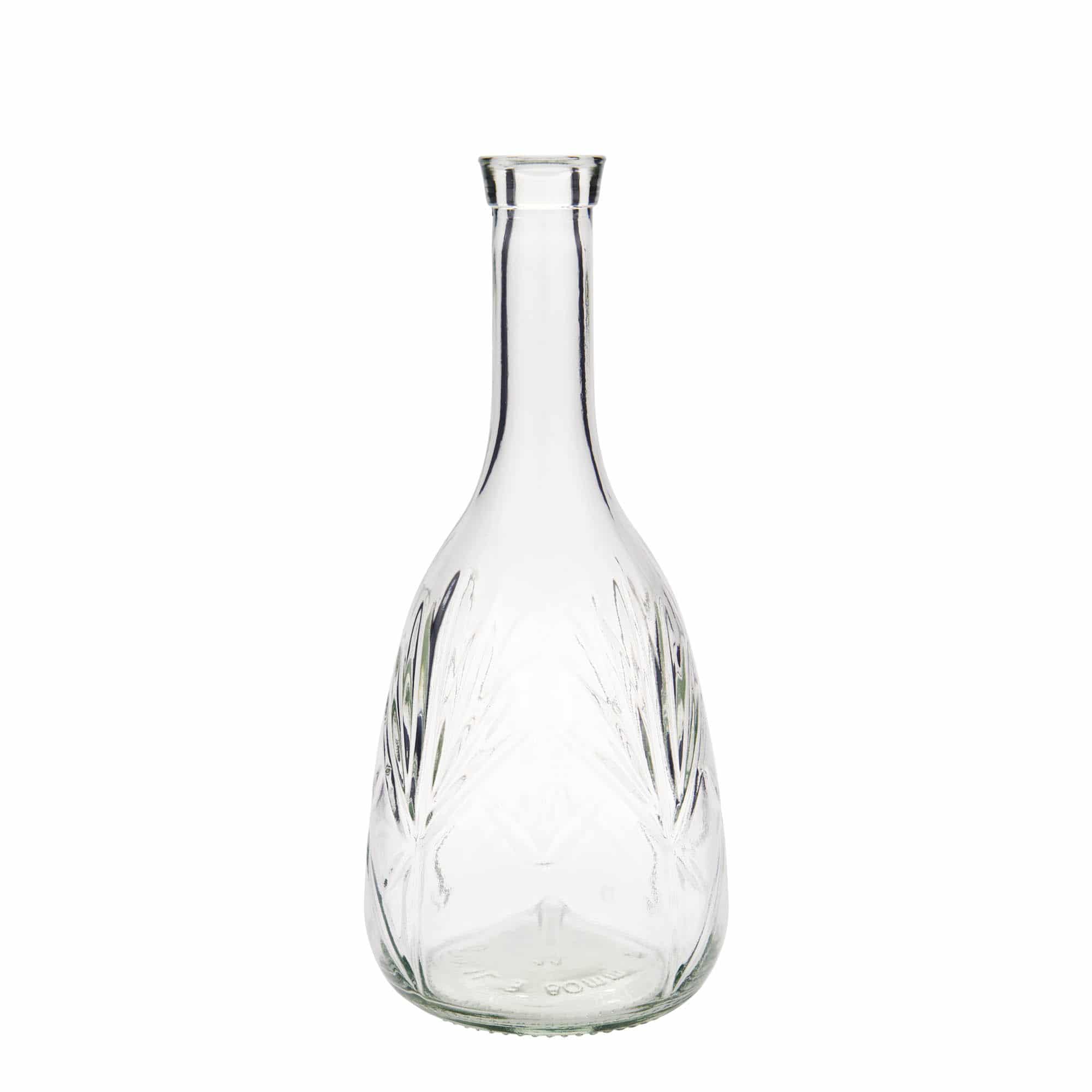 1000 ml steklena steklenica »Reliefa«, ustje: pluta 1000 ml steklena steklenica »Reliefa«, ustje: pluta