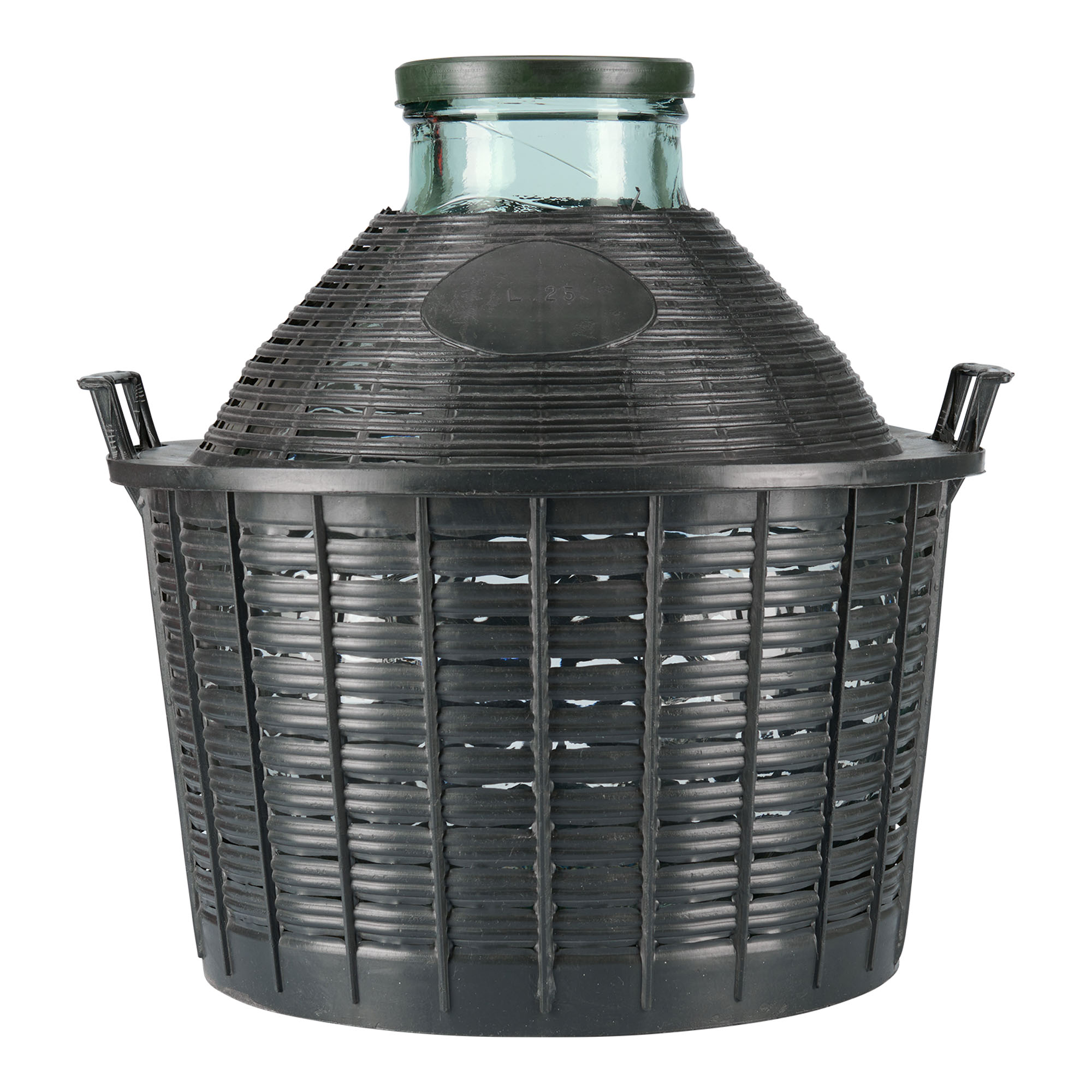 25 l balonska steklenica širokega grla, steklo, odprtina: pokrov s pritisnim robom 25 l balonska steklenica širokega grla, steklo, odprtina: pokrov s pritisnim robom