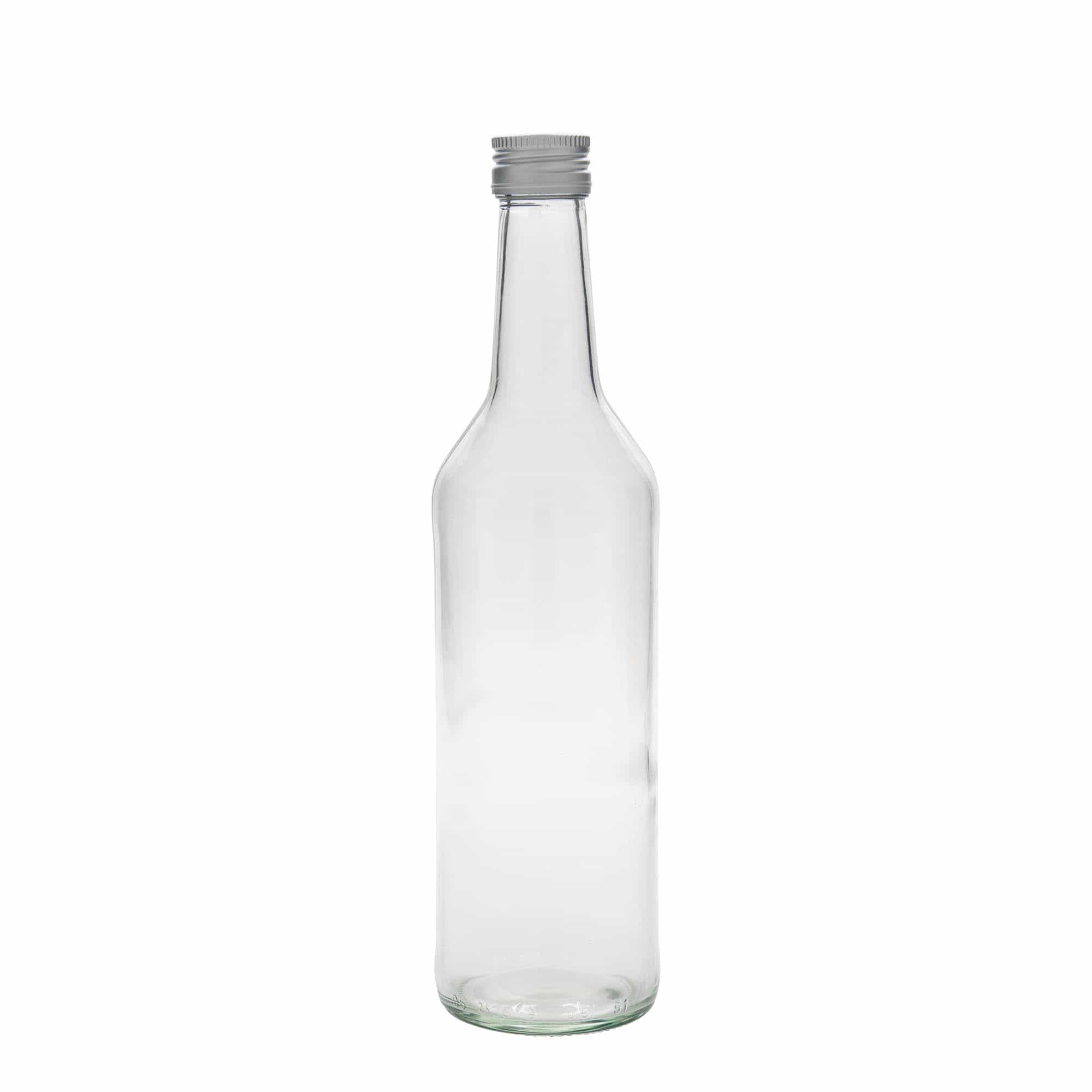 500 ml steklena steklenica z ravnim vratom, odprtina: PP 28