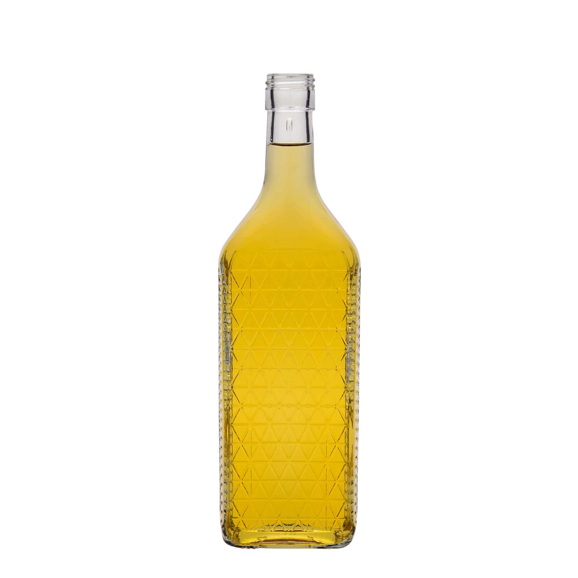 700 ml steklena steklenica »Caruso«, pravokotna, ustje: PP 31,5