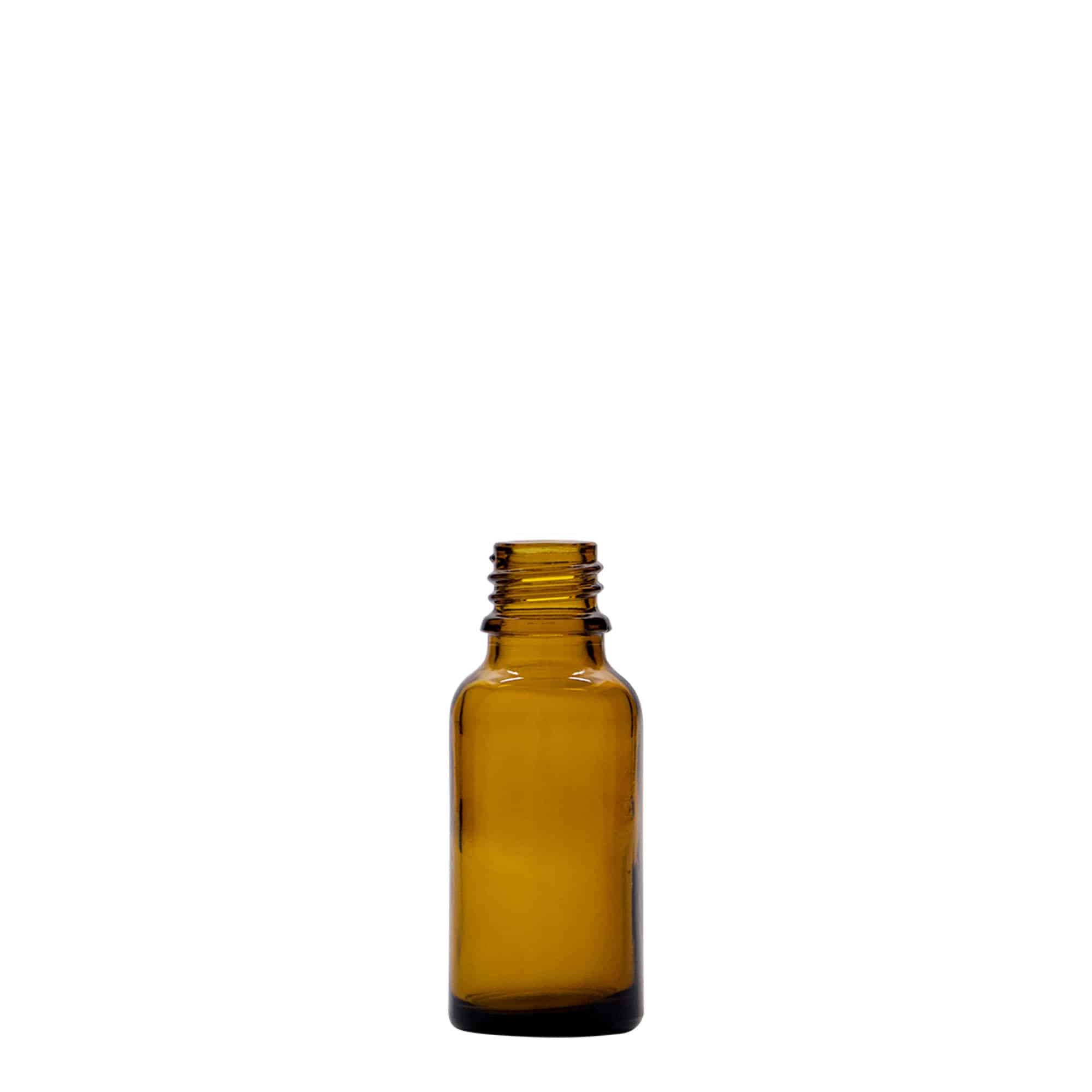 20 ml steklenica za zdravila, steklo, rjava, ustje: DIN 18 20 ml steklenica za zdravila, steklo, rjava, ustje: DIN 18