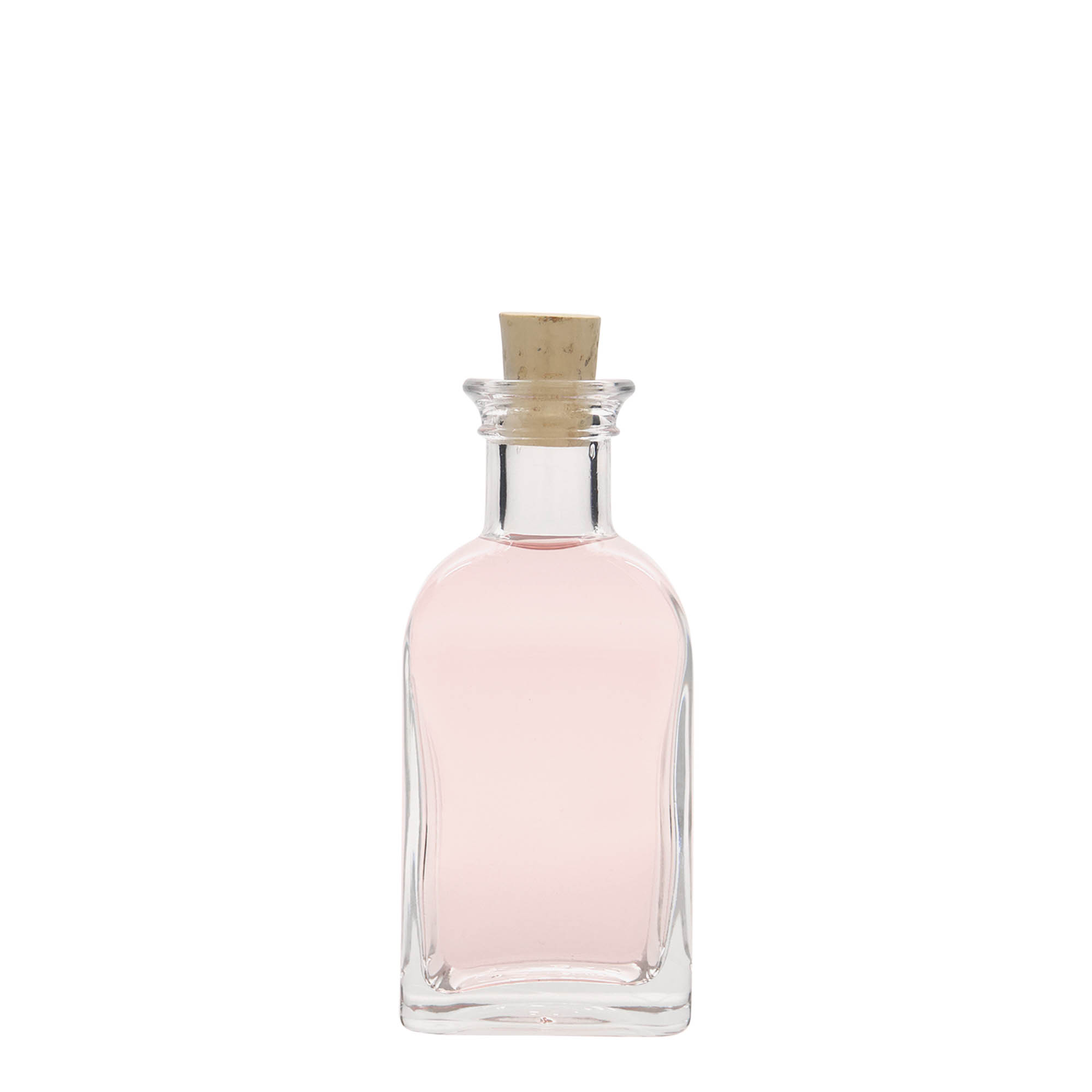 100 ml steklenička Apotheker Carré, kvadratna, odprtina: pluta