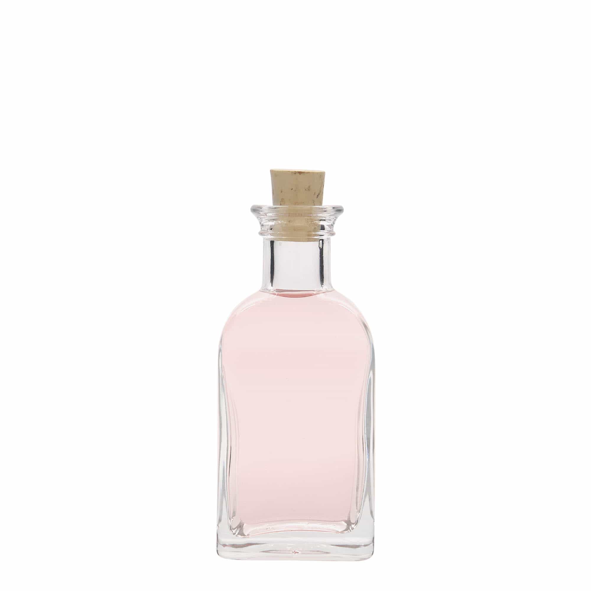 100 ml steklenička Apotheker Carré, kvadratna, odprtina: pluta
