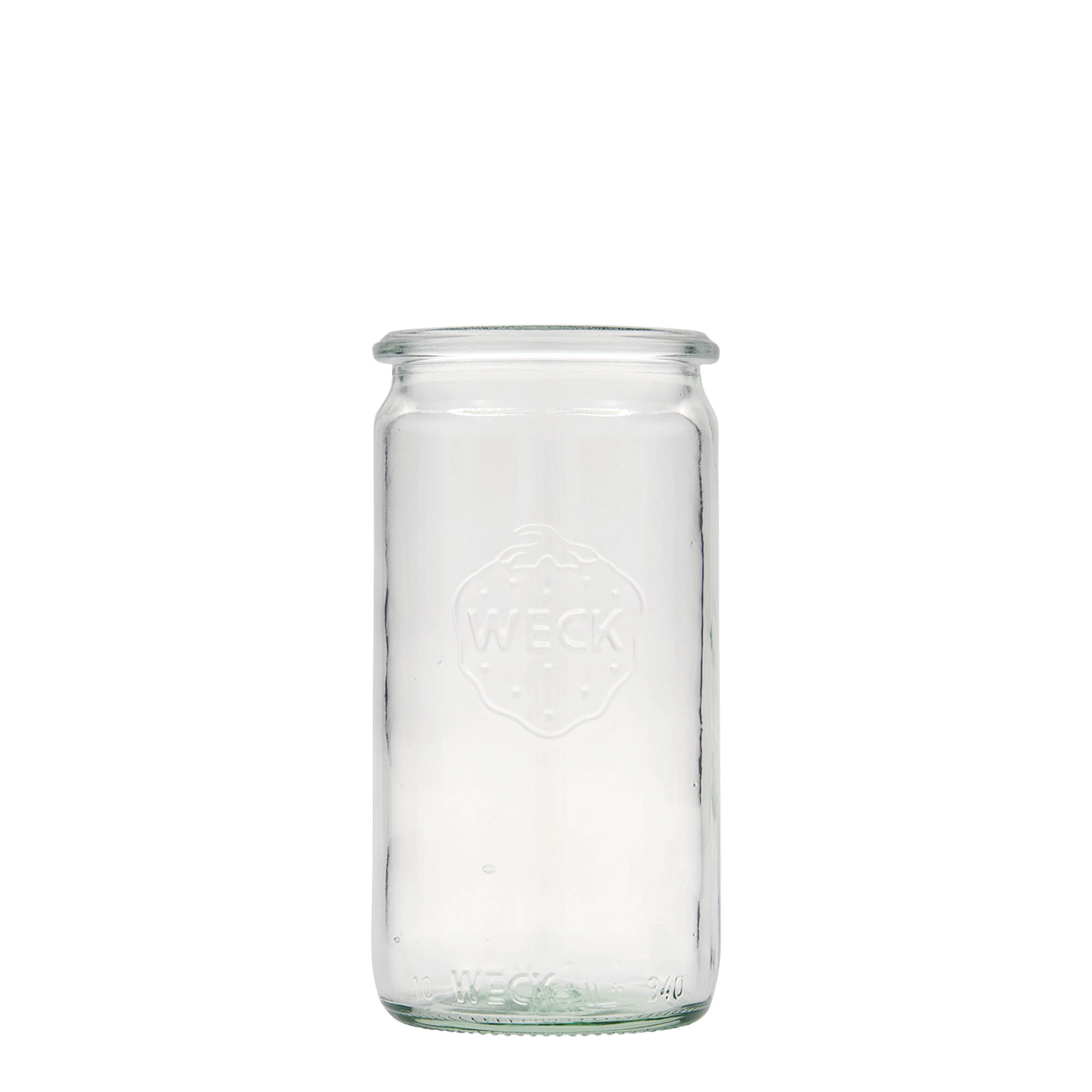 340 ml WECK valjasta steklenica, odprtina: okrogla roba 340 ml WECK valjasta steklenica, odprtina: okrogla roba