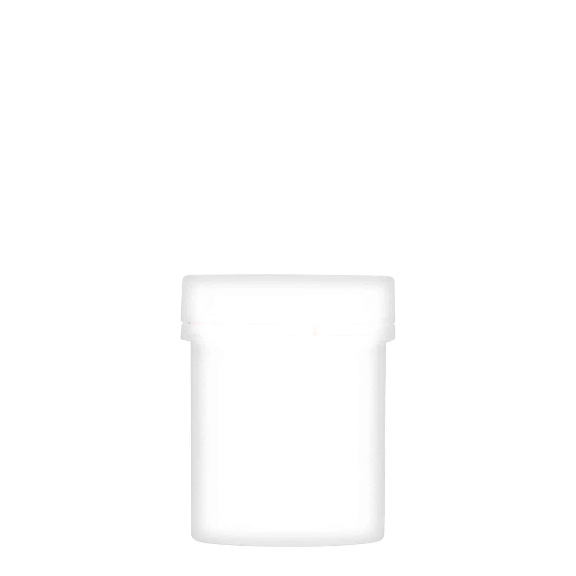 150 ml plastična posoda »Securilock«, PP, bela, ustje: navojni zamašek