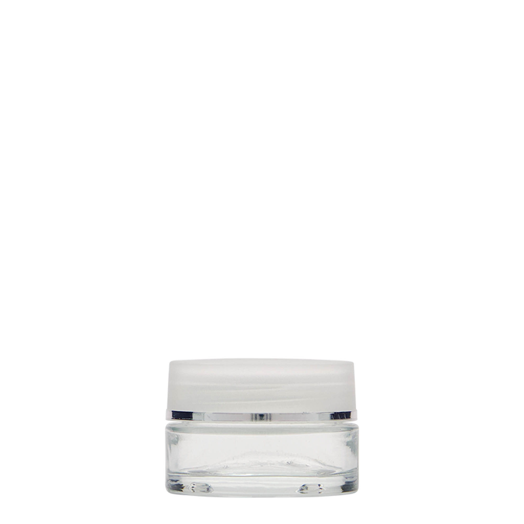 15 ml lonček 'Clear Edition', steklo, odprtina: navojni pokrov