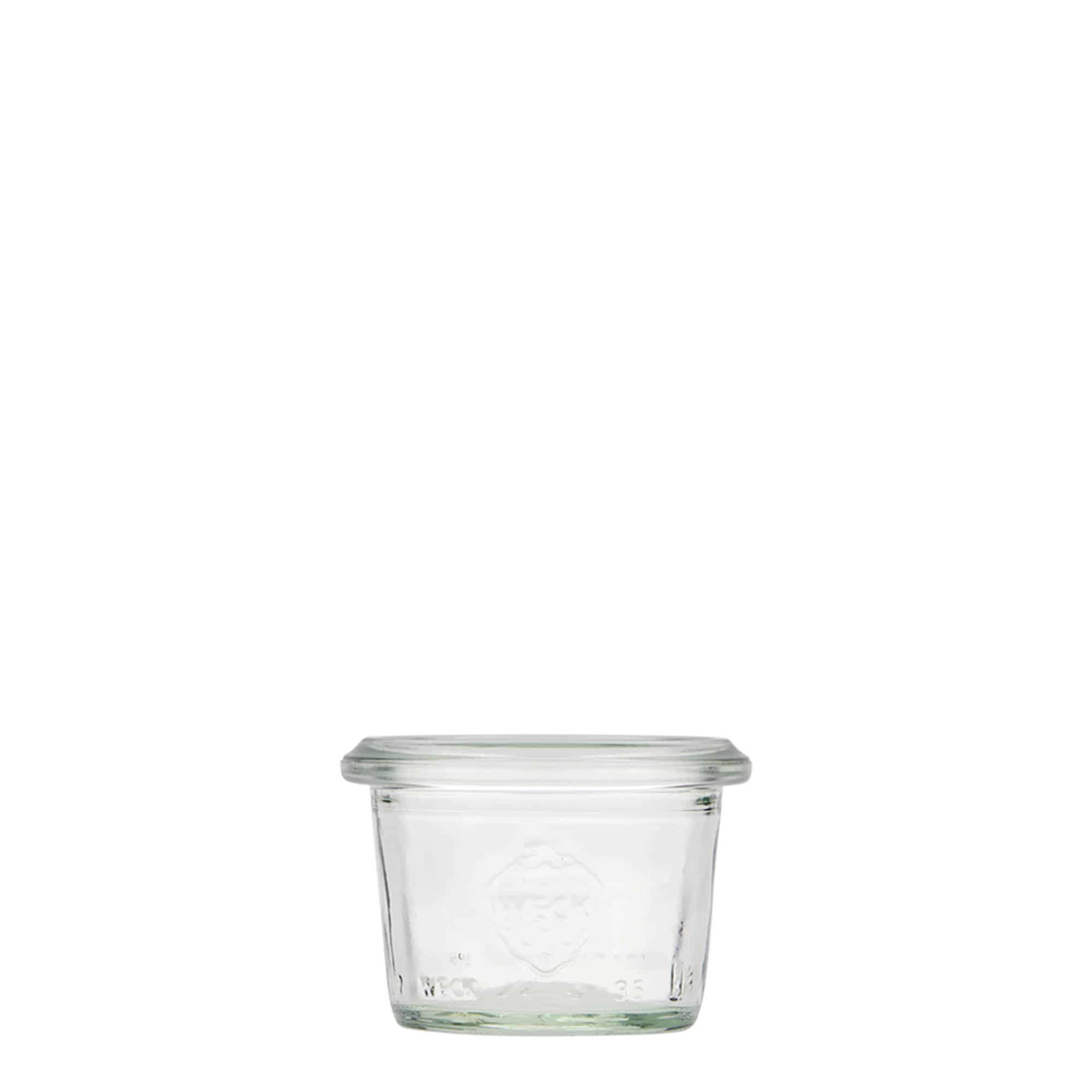 12x 35 ml WECK kozarec za vlaganje s steklenim pokrovom RR 40